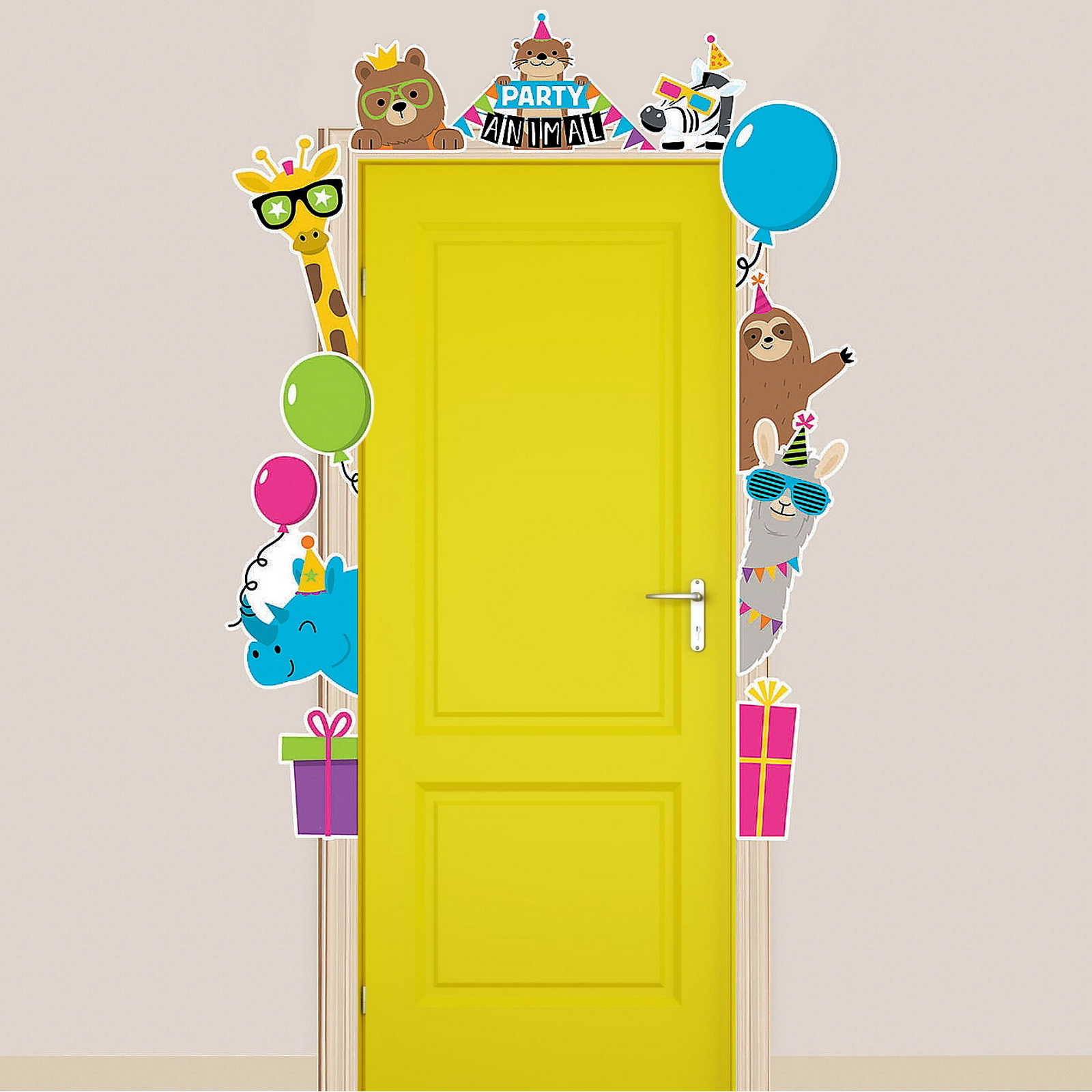 Party Animals Door Border Cutouts