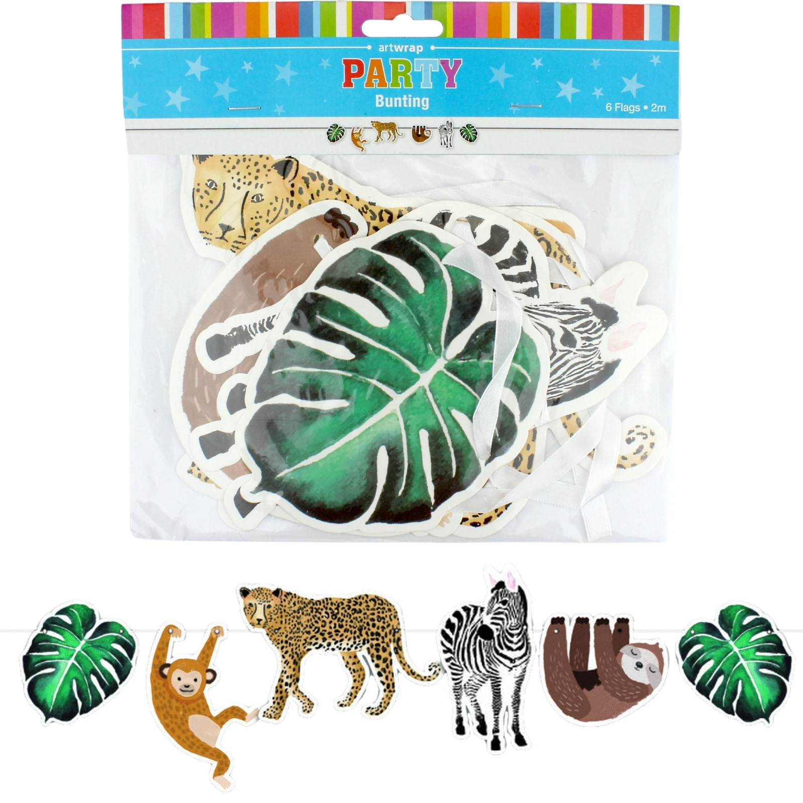 Wild Jungle Garland Banner