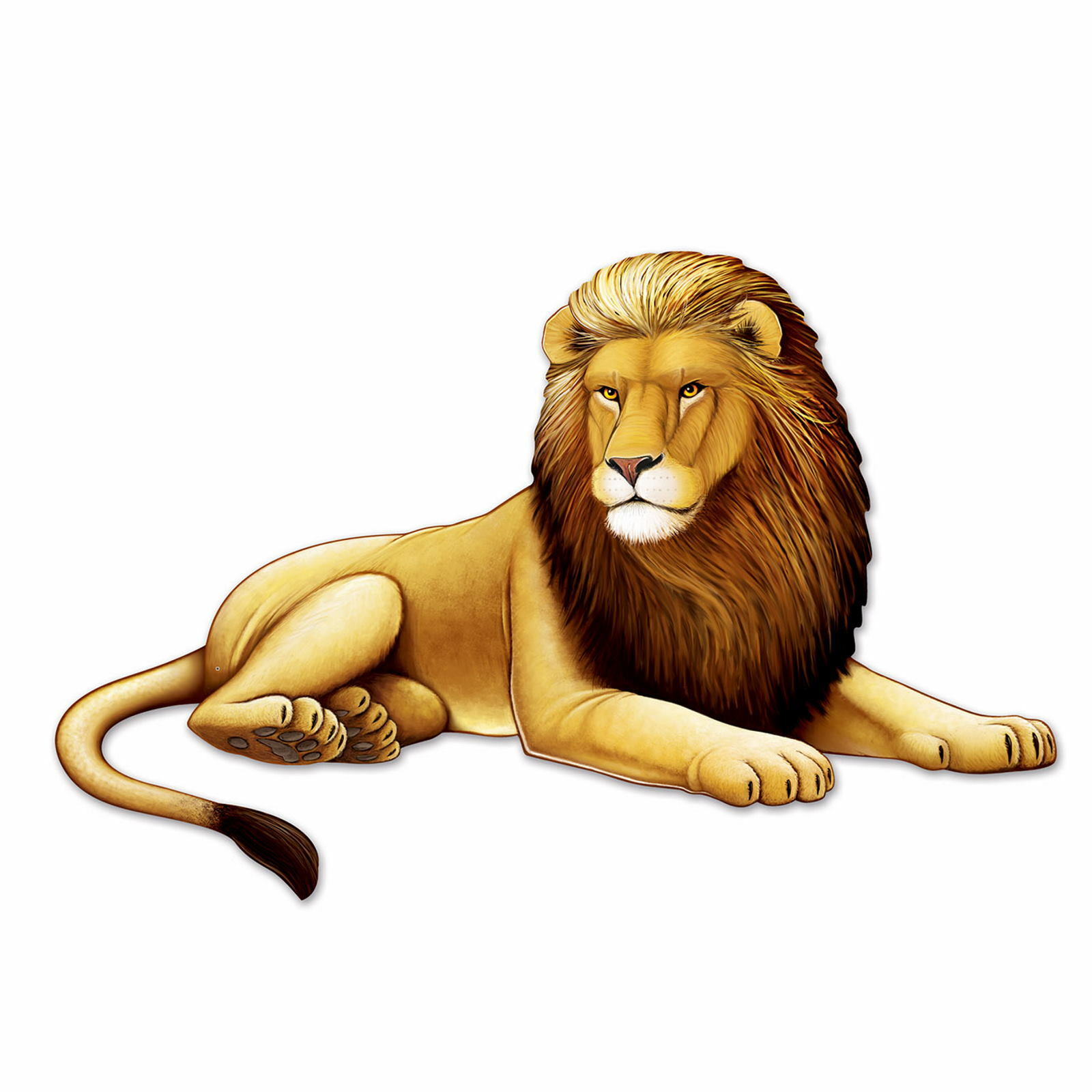 Large Jointed Lion Cutout