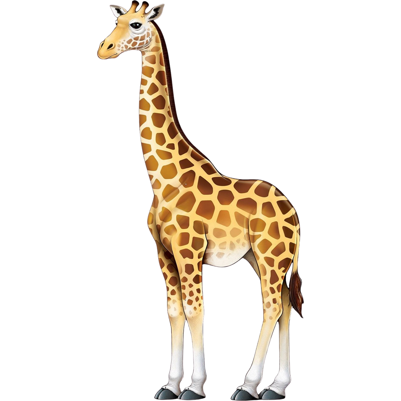 Giraffe Jointed Cutout Wall Decoration 1.26m