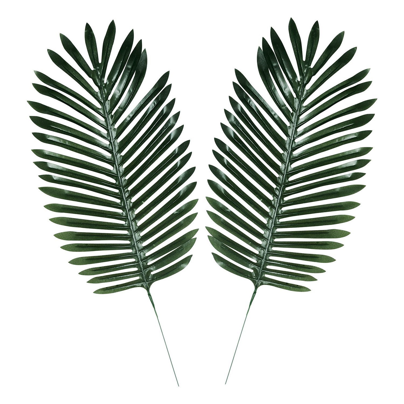 Artificial Fern Palm Leaves with Stems (Pack of 2)
