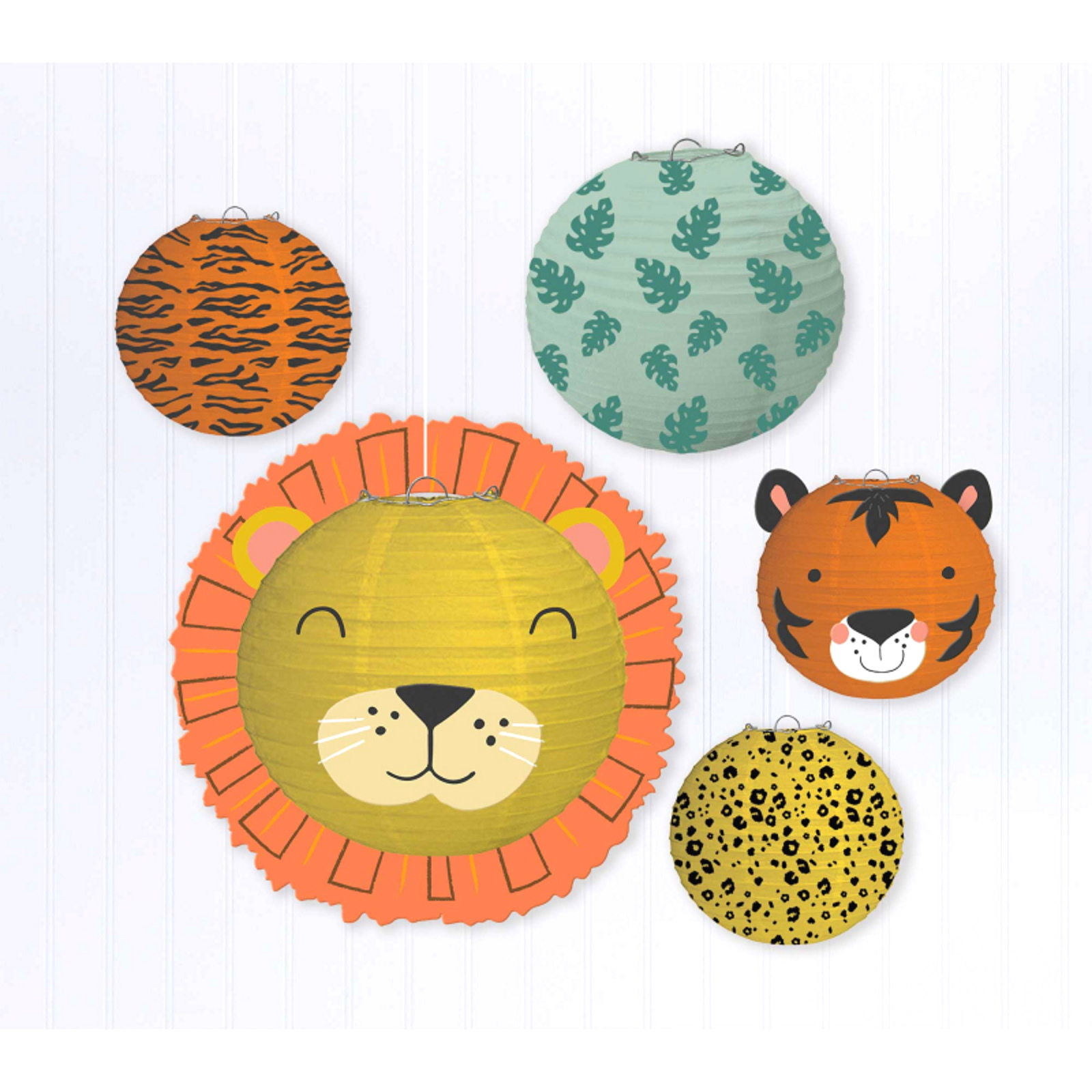 Get Wild Jungle Paper Lanterns (Pack of 5)
