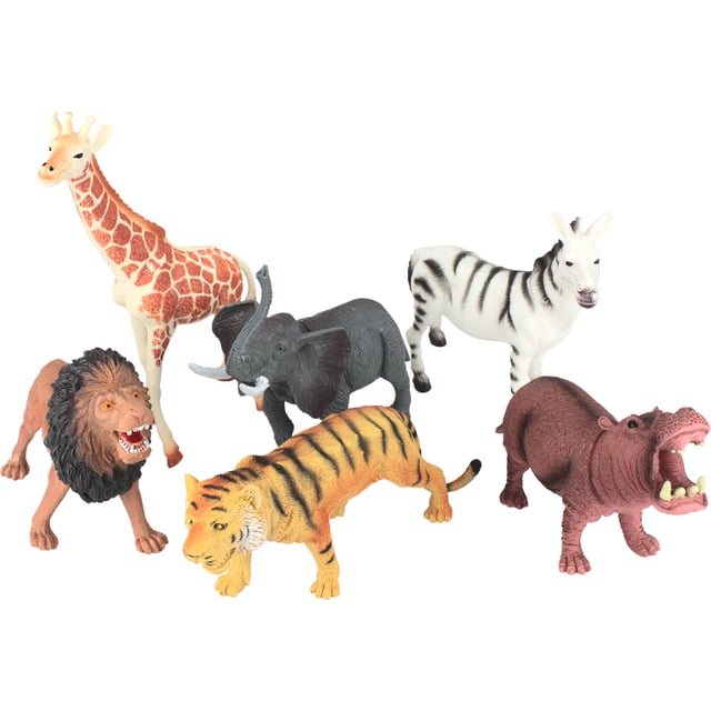 Jungle Animal Figurines Animal Zoo Playset Soft Jungle Animals Toy