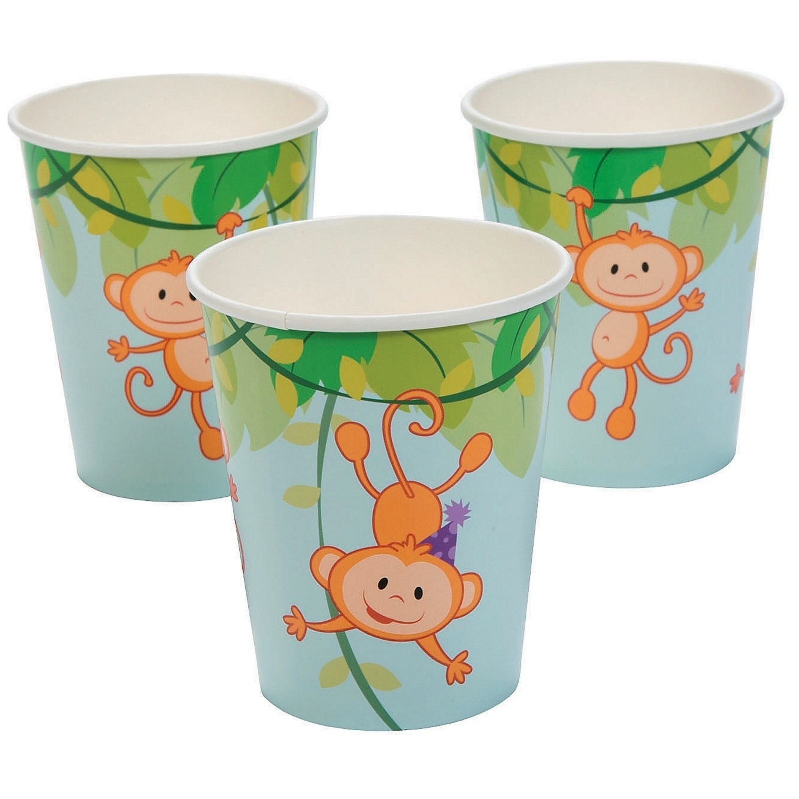 Zoo Animals Paper Cups (Pack of 8) - Discount Party Supplies