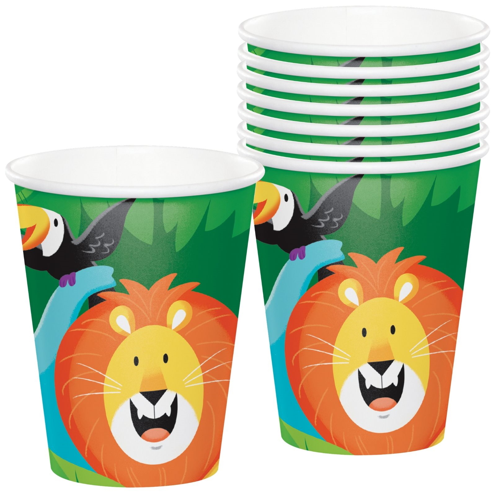 Jungle Safari Paper Cups (Pack of 8)