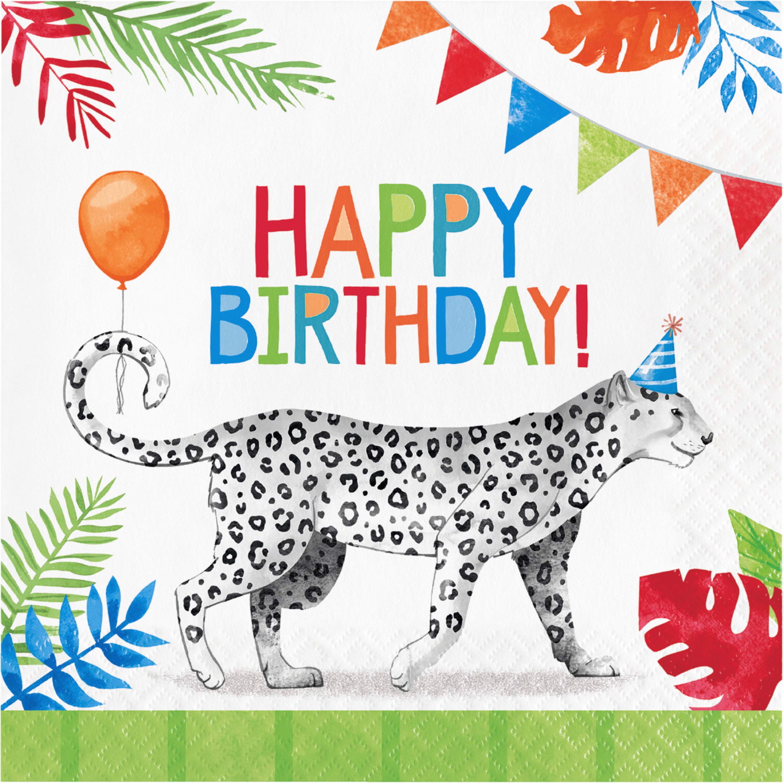 Party Animals Large Napkins / Serviettes (Pack of 16)