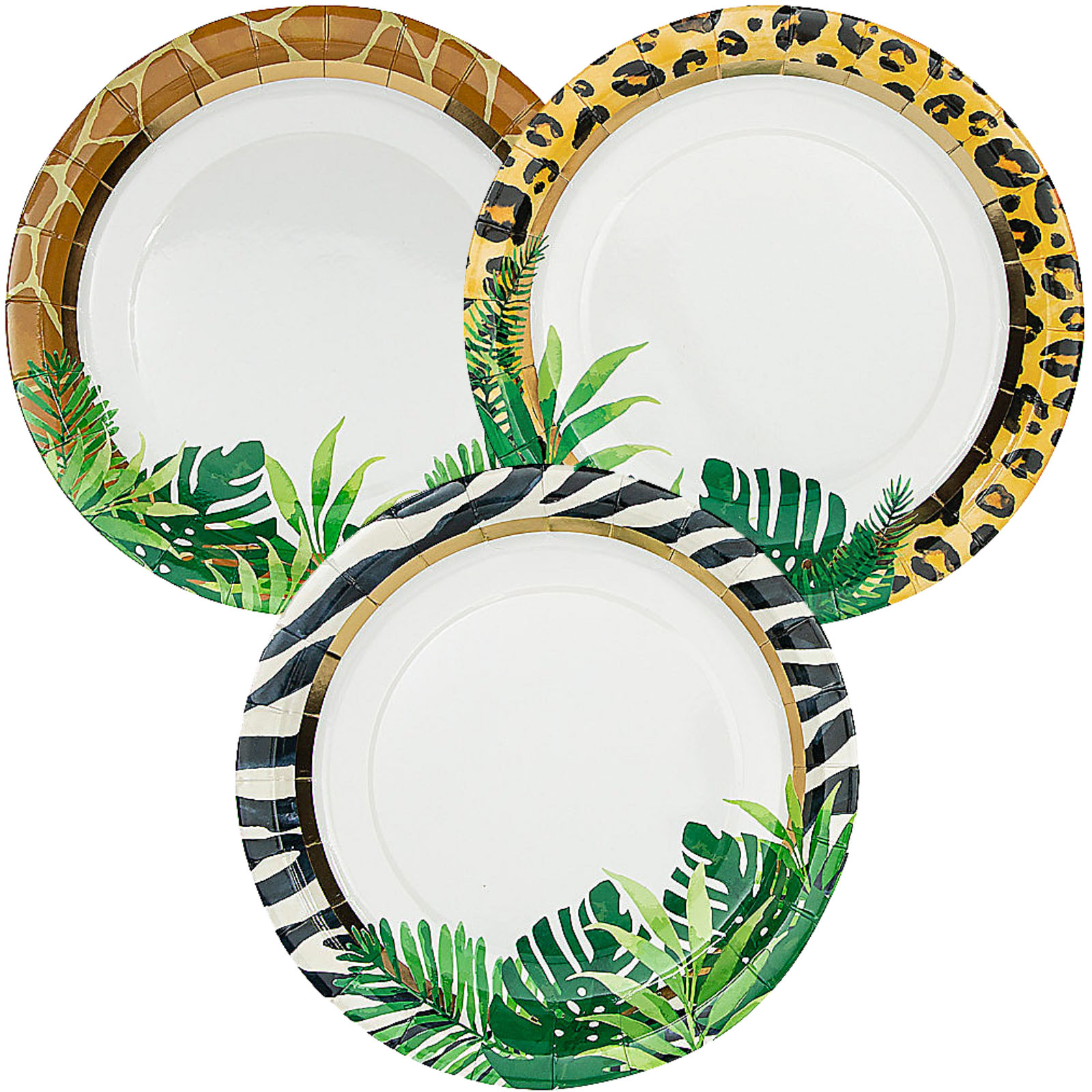 Sophisticated Safari Large Paper Plates (Pack of 8)