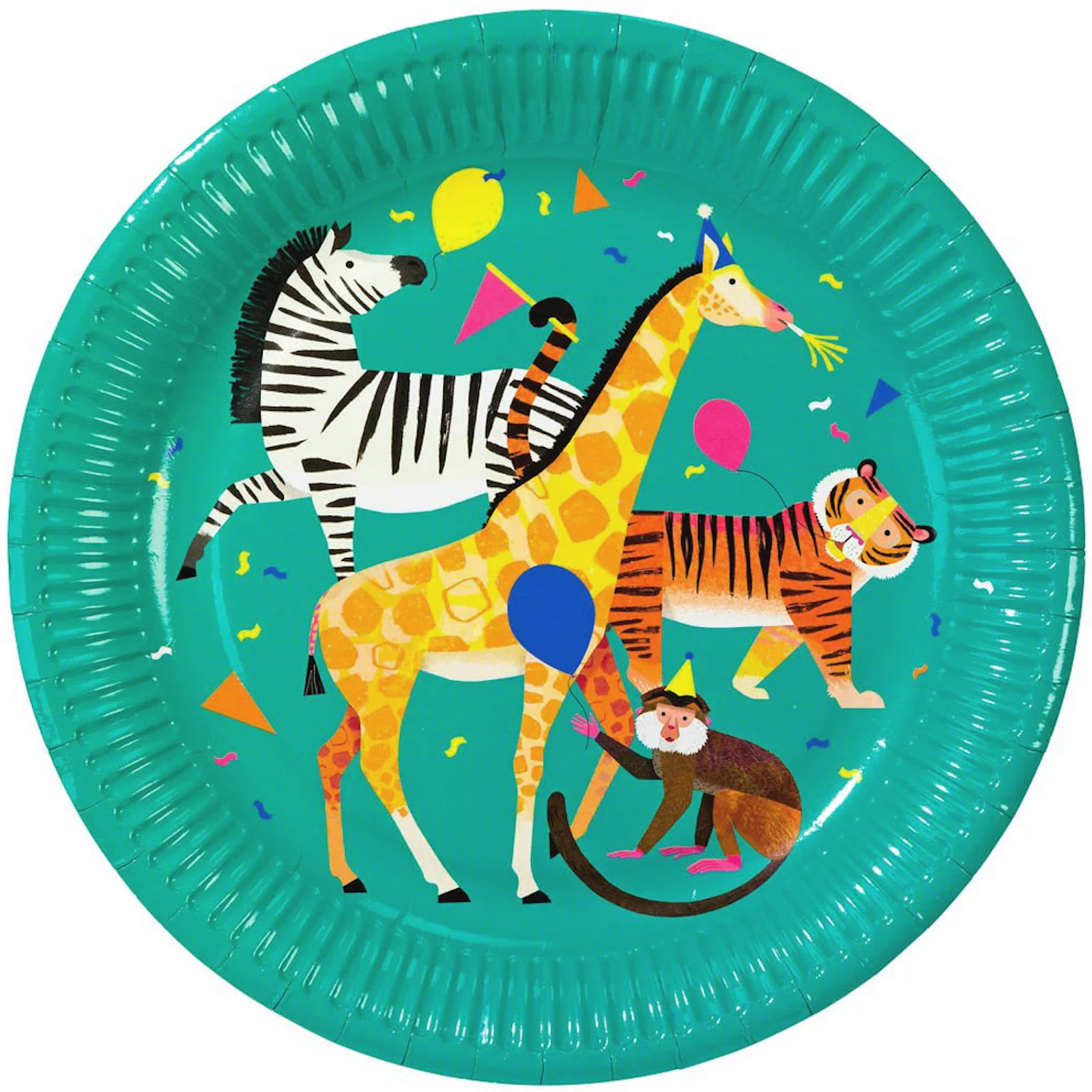 Talking Tables Party Animals Large Paper Plates (Pack of 8)  