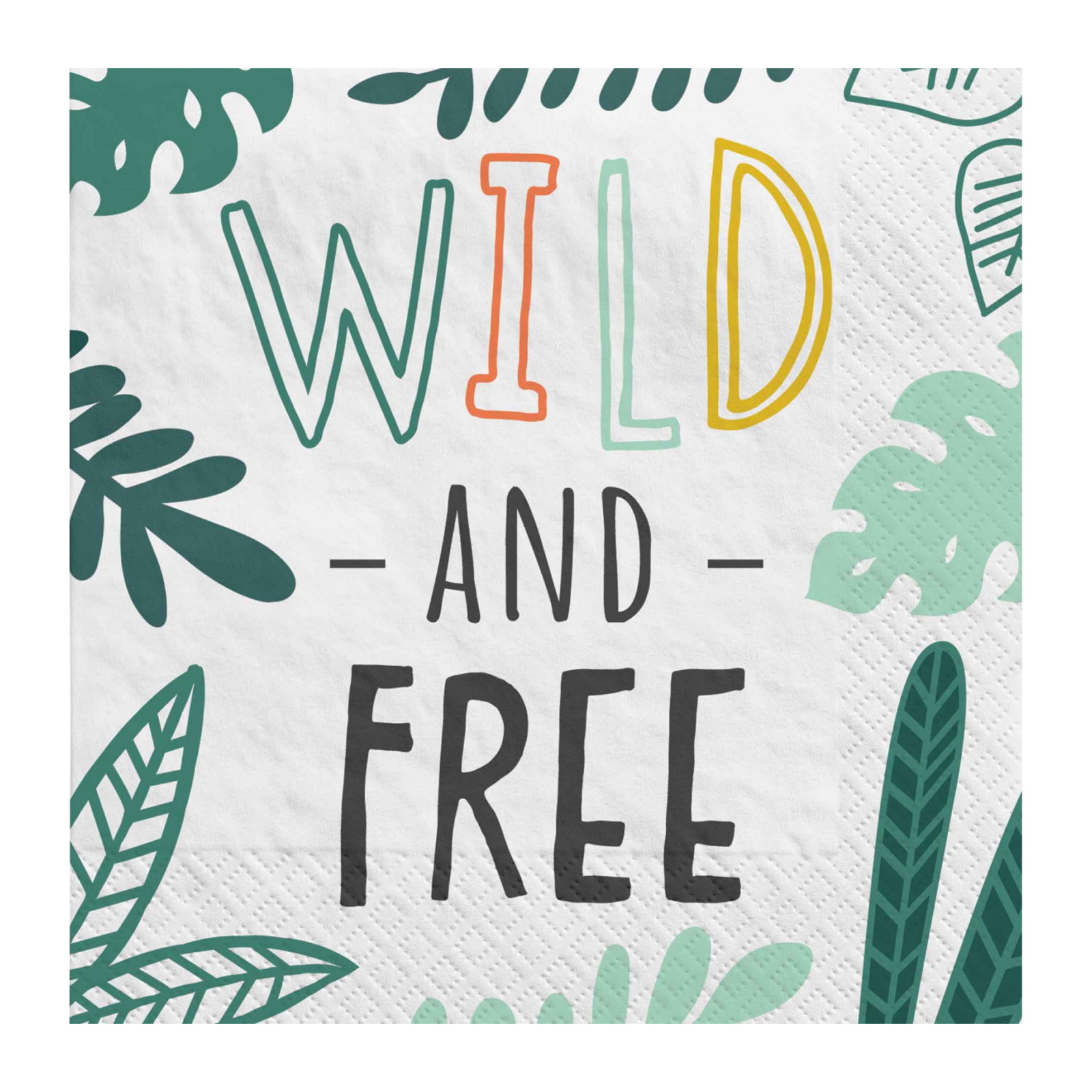 Get Wild Jungle Small Napkins / Serviettes (Pack of 16)