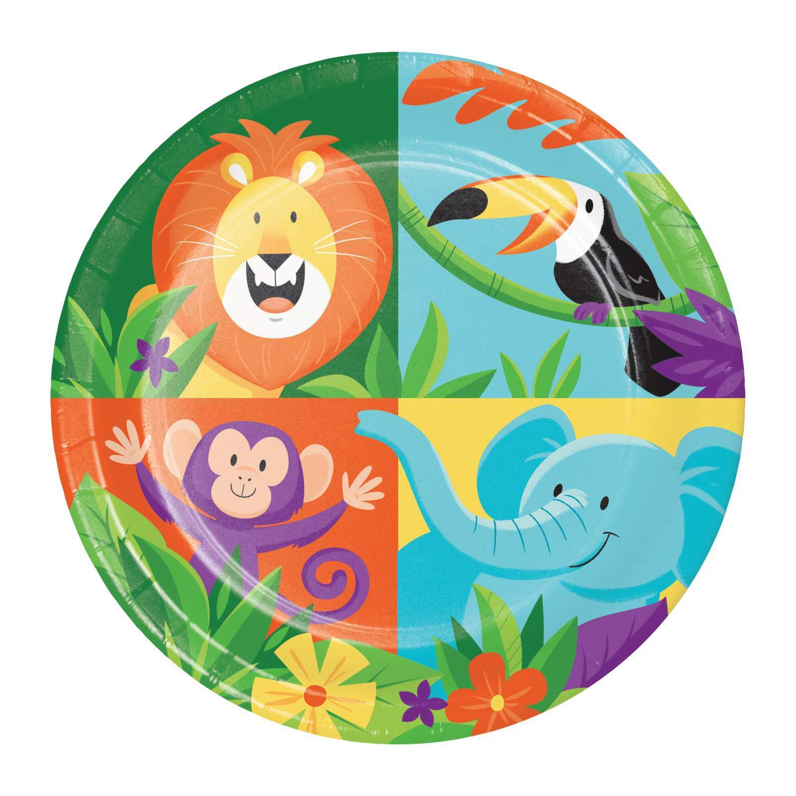 Jungle Safari Small Paper Plates (Pack of 8)