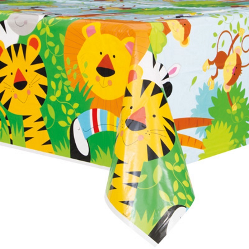 Animal Jungle Plastic Tablecloth