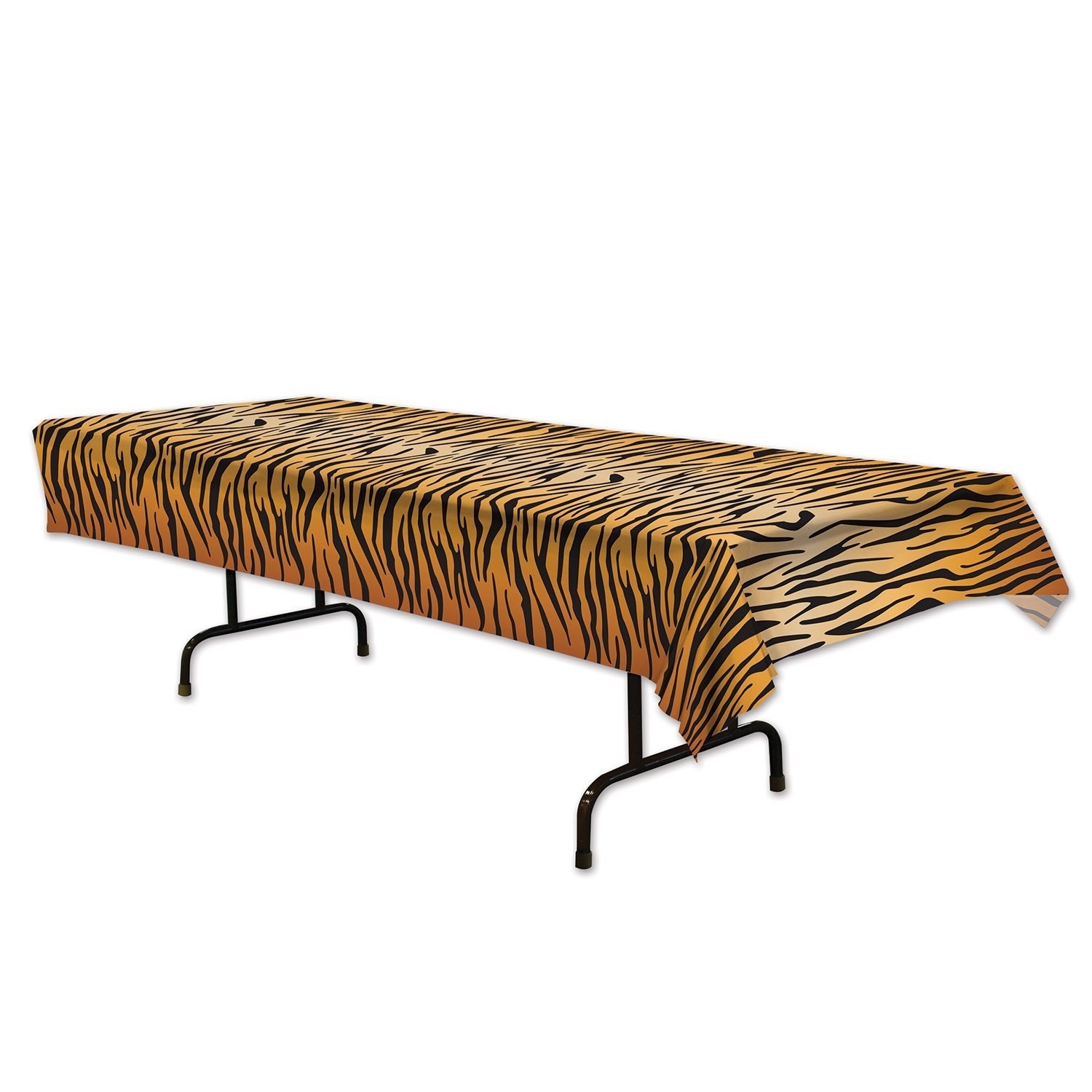Tiger Print Plastic Tablecloth
