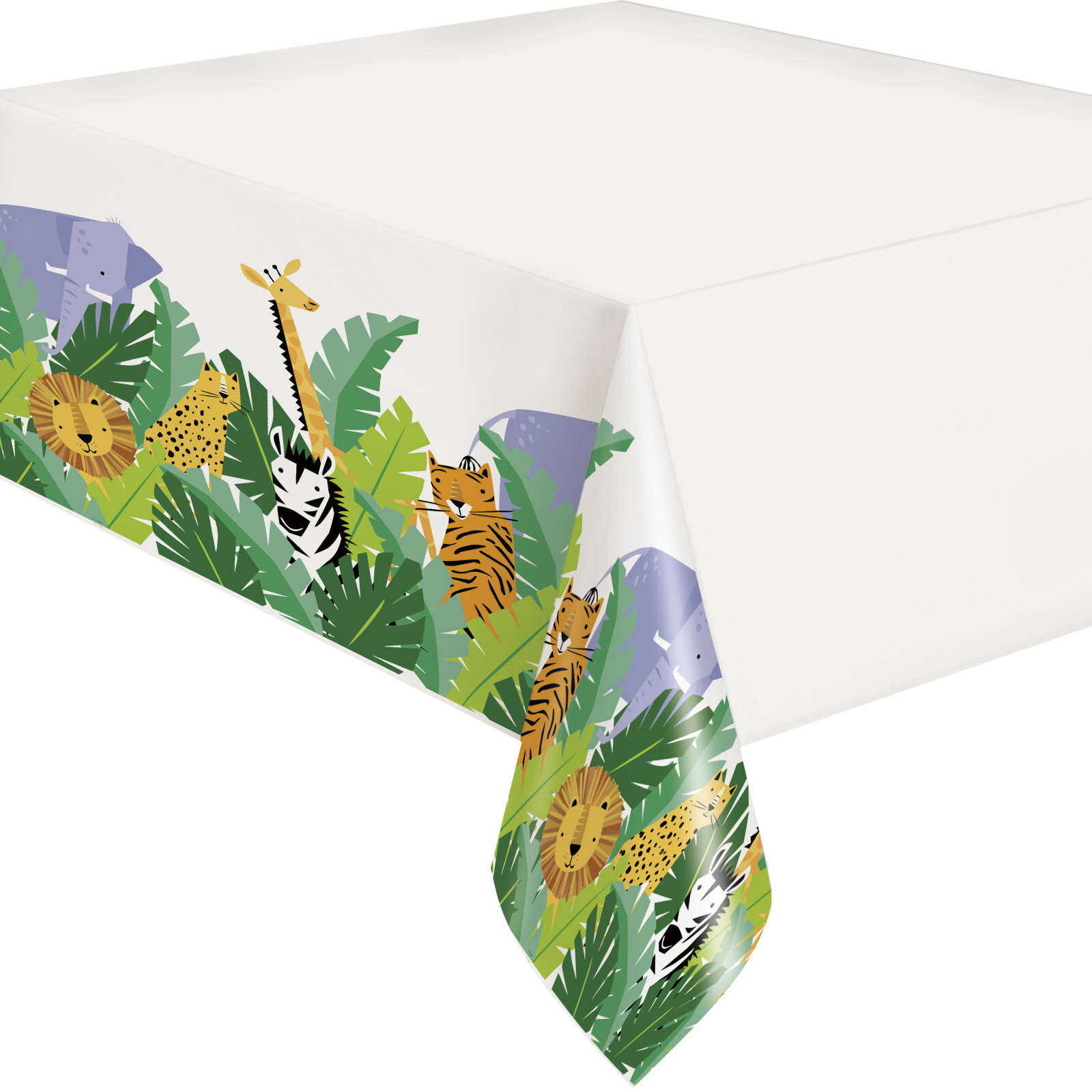 Animal Safari Plastic Tablecloth