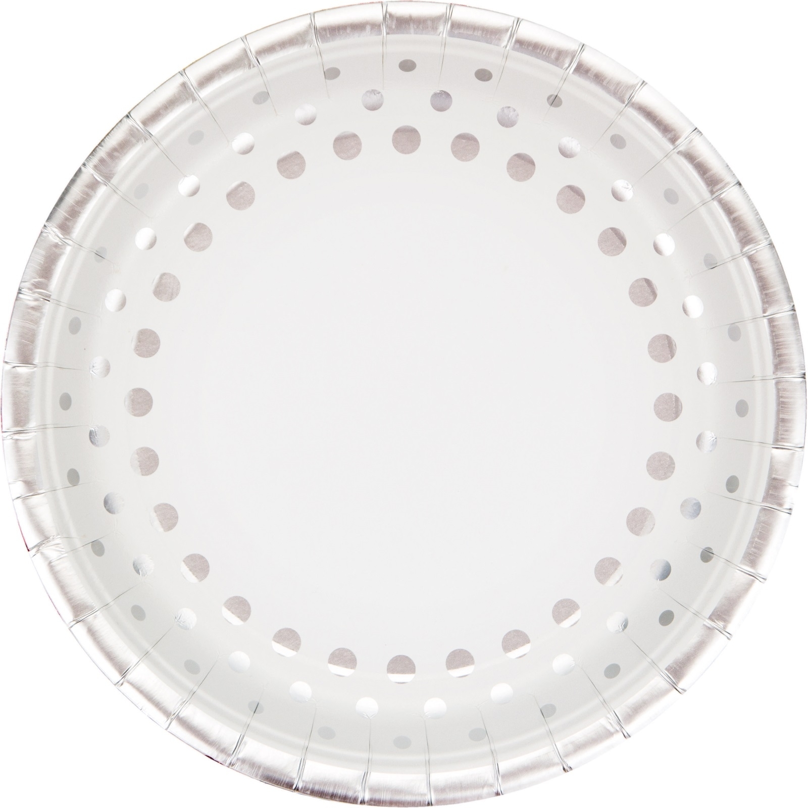 25th Silver Anniversary Sparkle and Shine Large Paper Plates (Pack of 8)