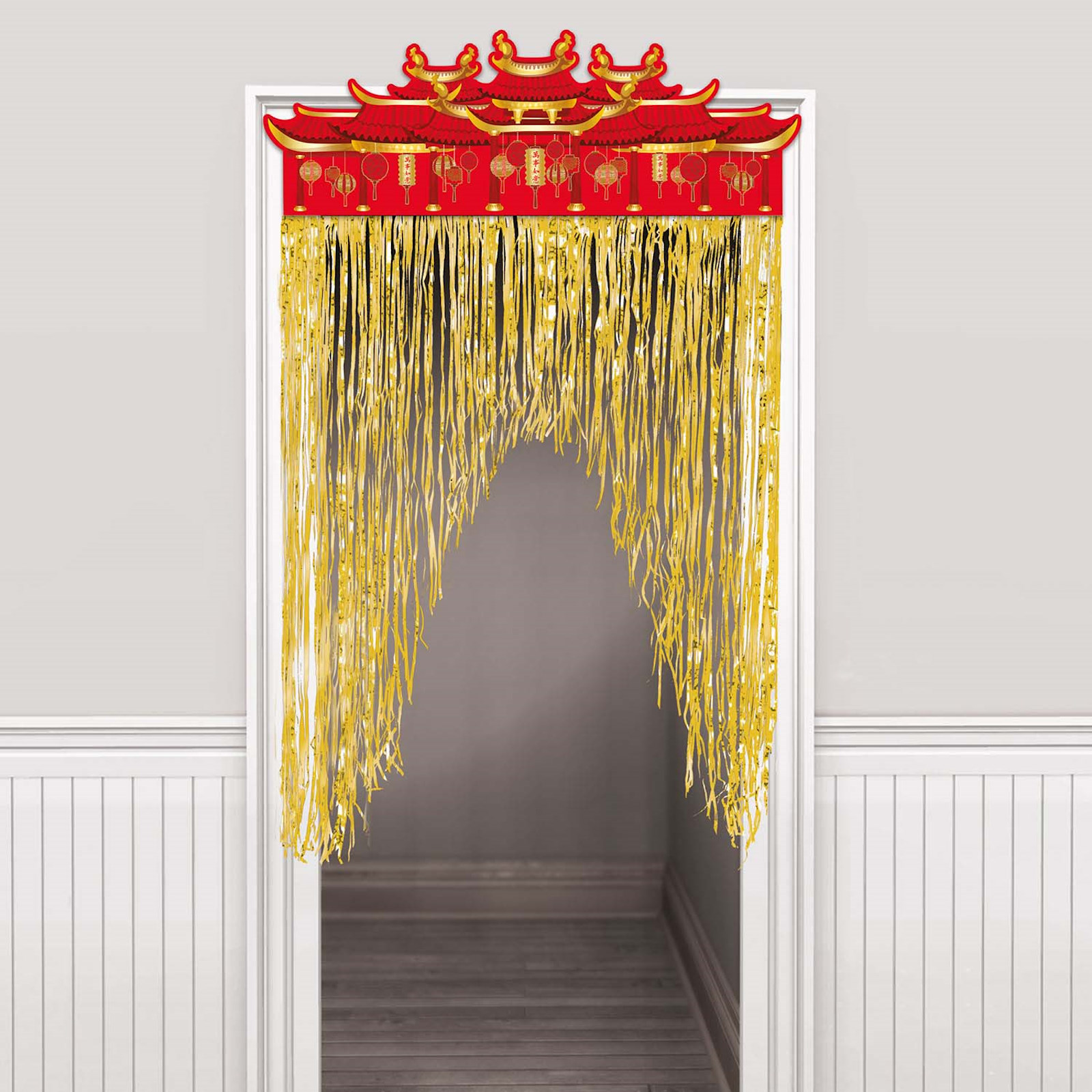 Chinese New Year Doorway Curtain Hot Stamped