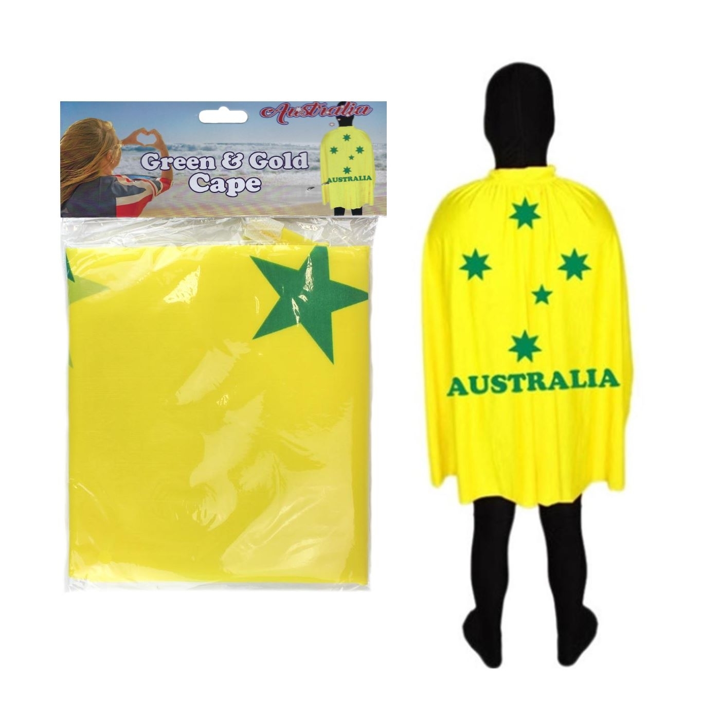Green and Gold Aussie Cape