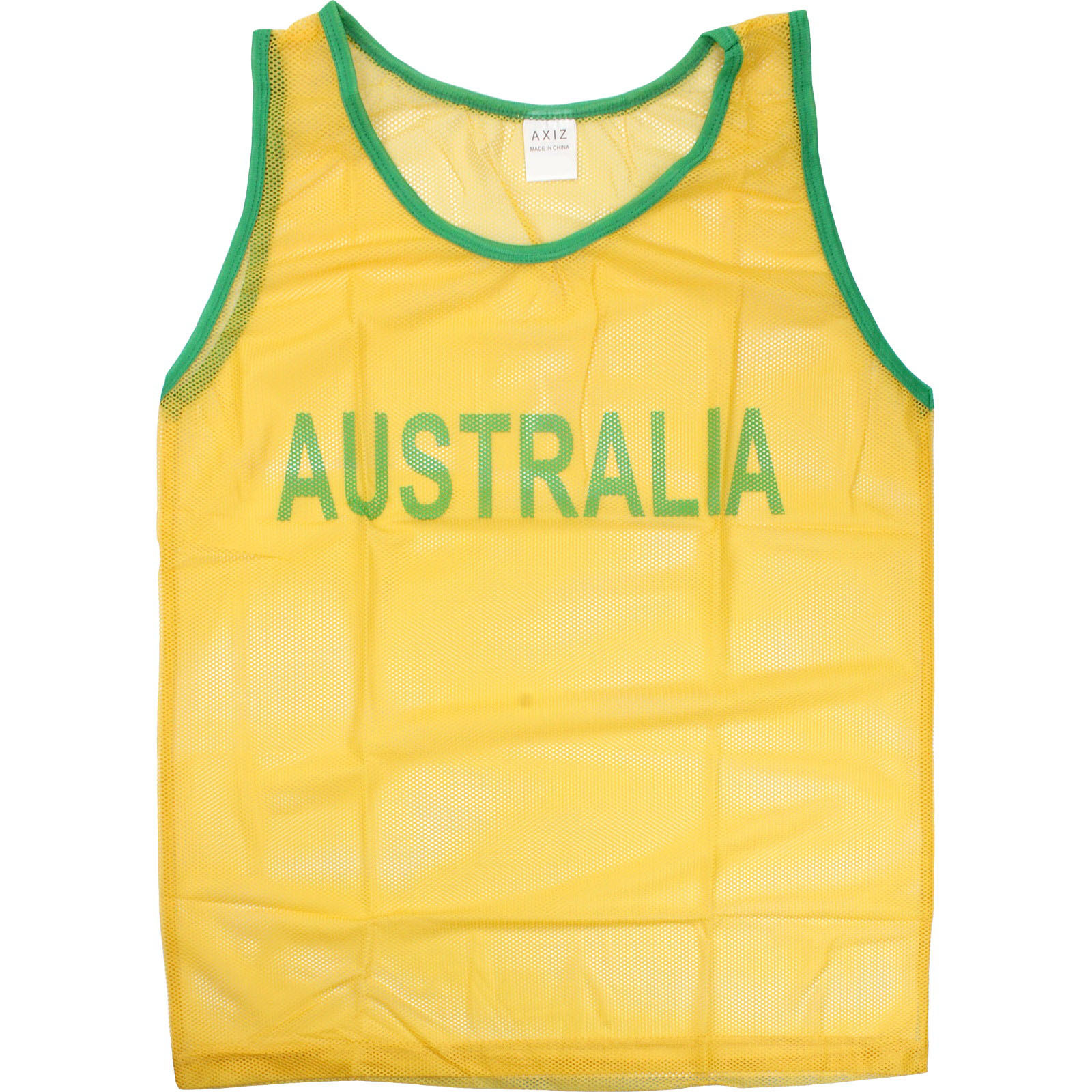 Green and Gold Aussie Mesh Vest Extra Large 