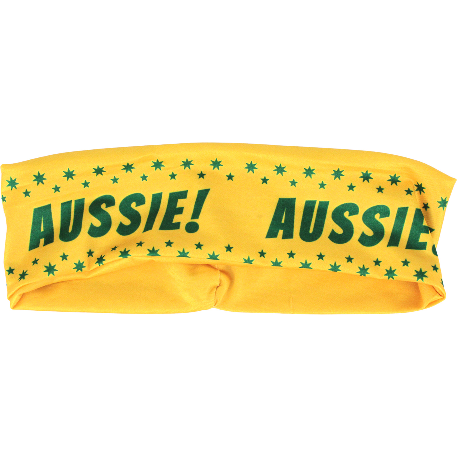 Yellow & Green Aussie Aussie Aussie Fabric Headband 