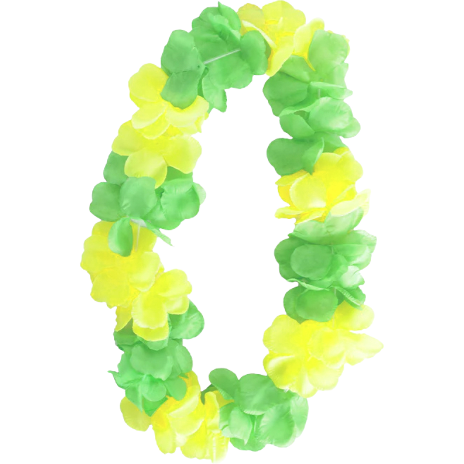 Green and Yellow Large Petal Tropical Lei