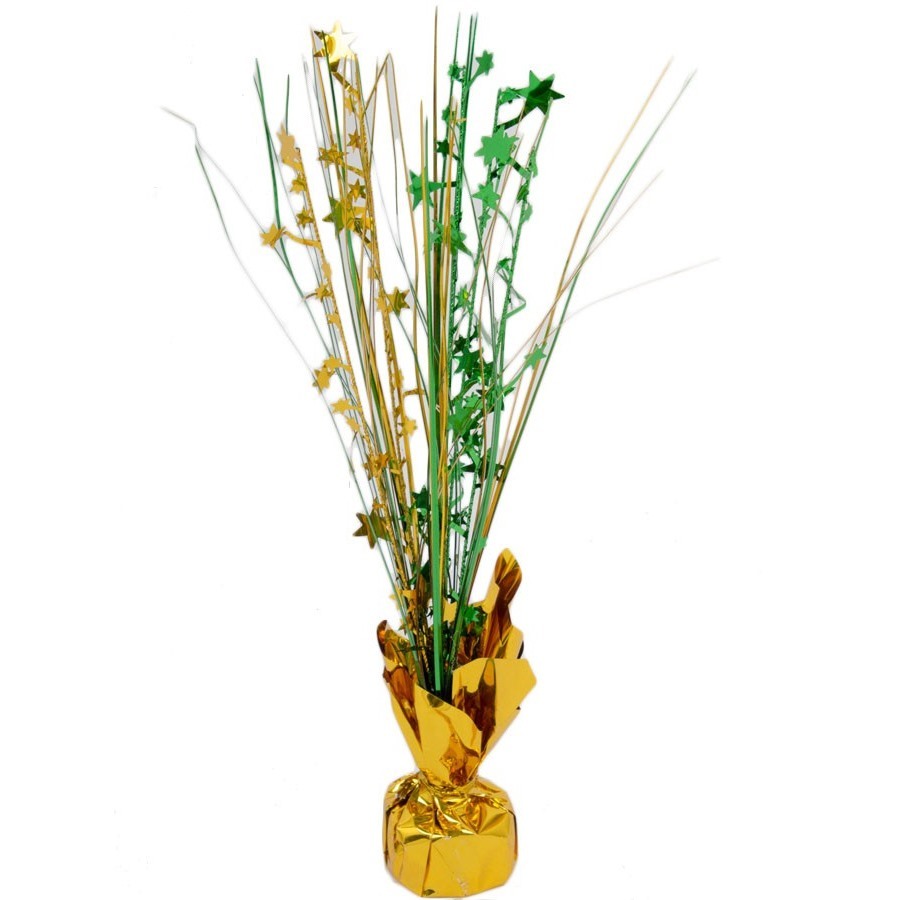 Green and Gold Table Centrepiece Spray