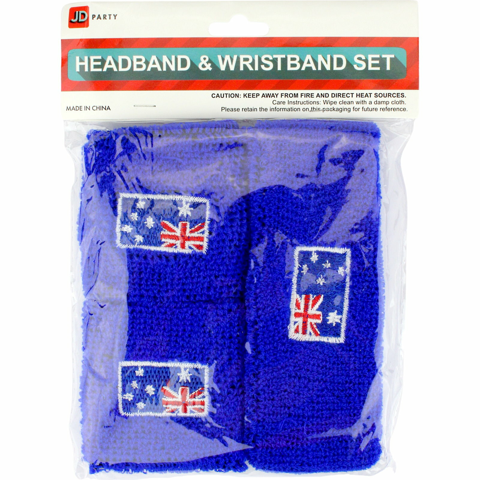 Aussie Flag Sweatband Set