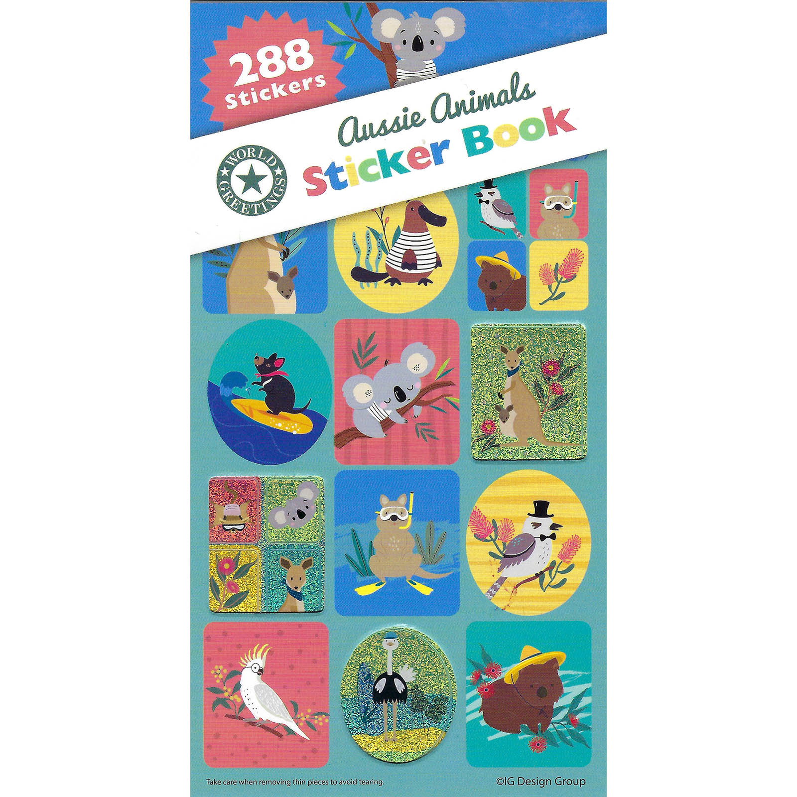 Aussie Animals Sticker Book (12 Sheets)