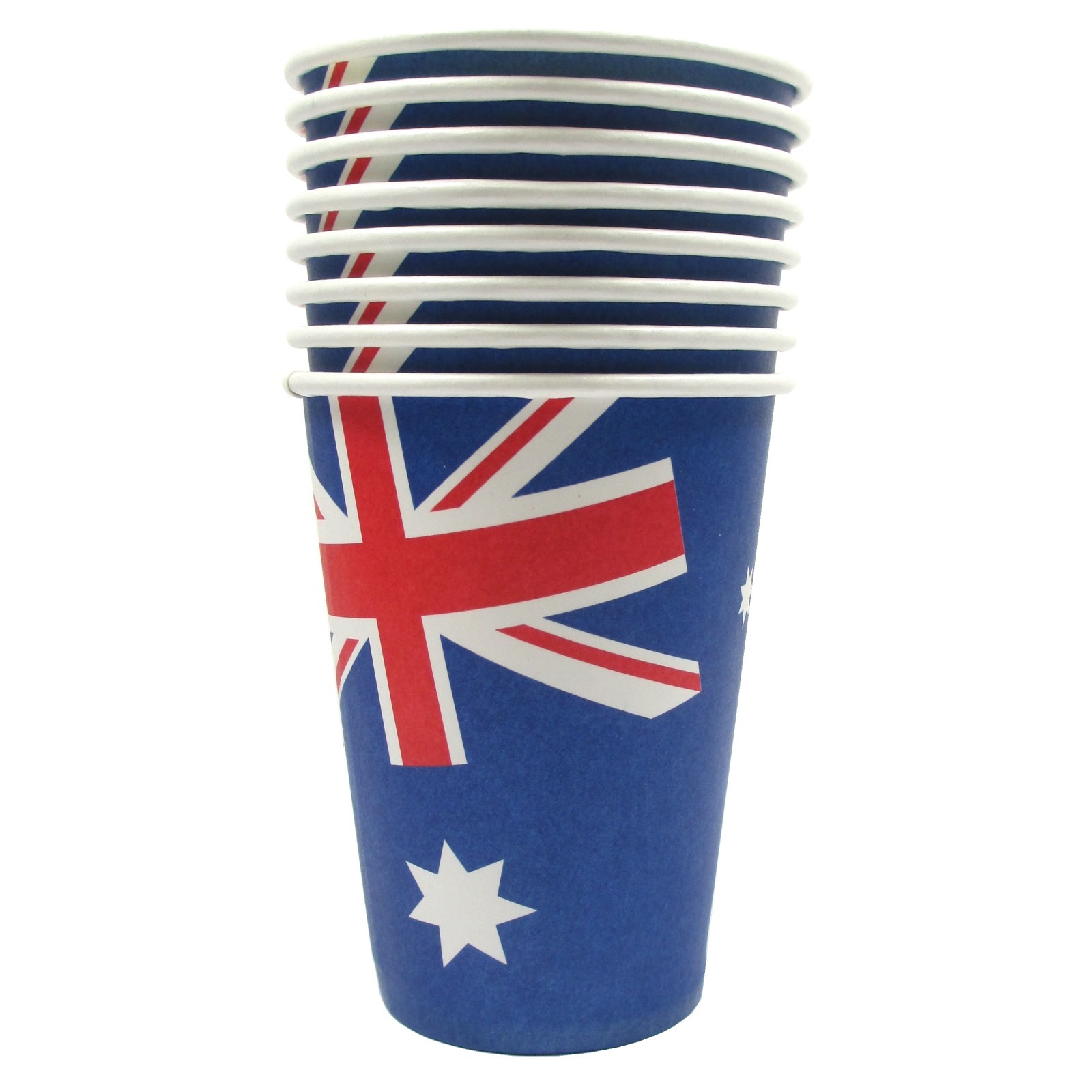 Australian Flag Paper Cups (Pack of 8) - Discount Party Supplies