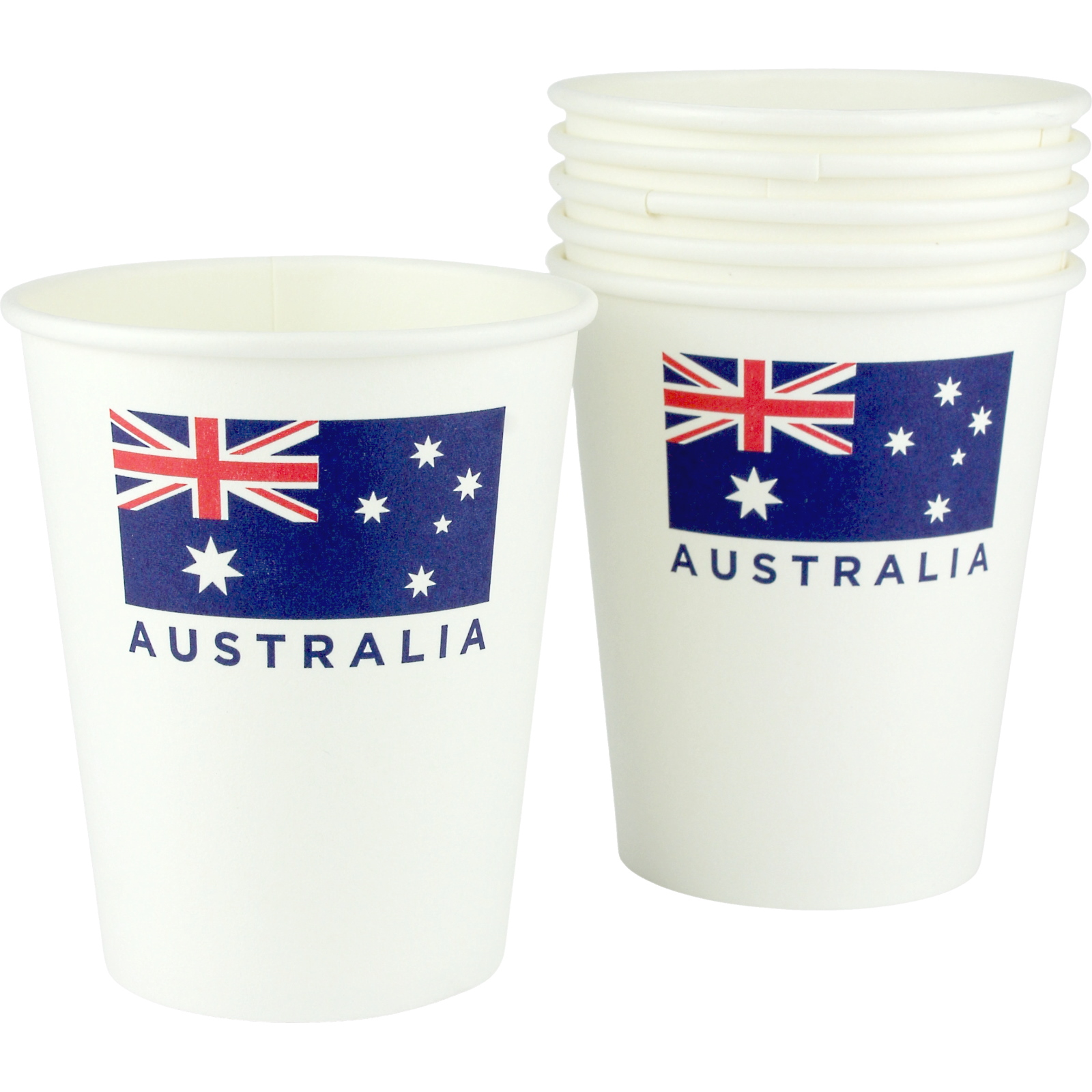 Australian Flag Paper Cups (Pack of 6) - Discount Party Supplies