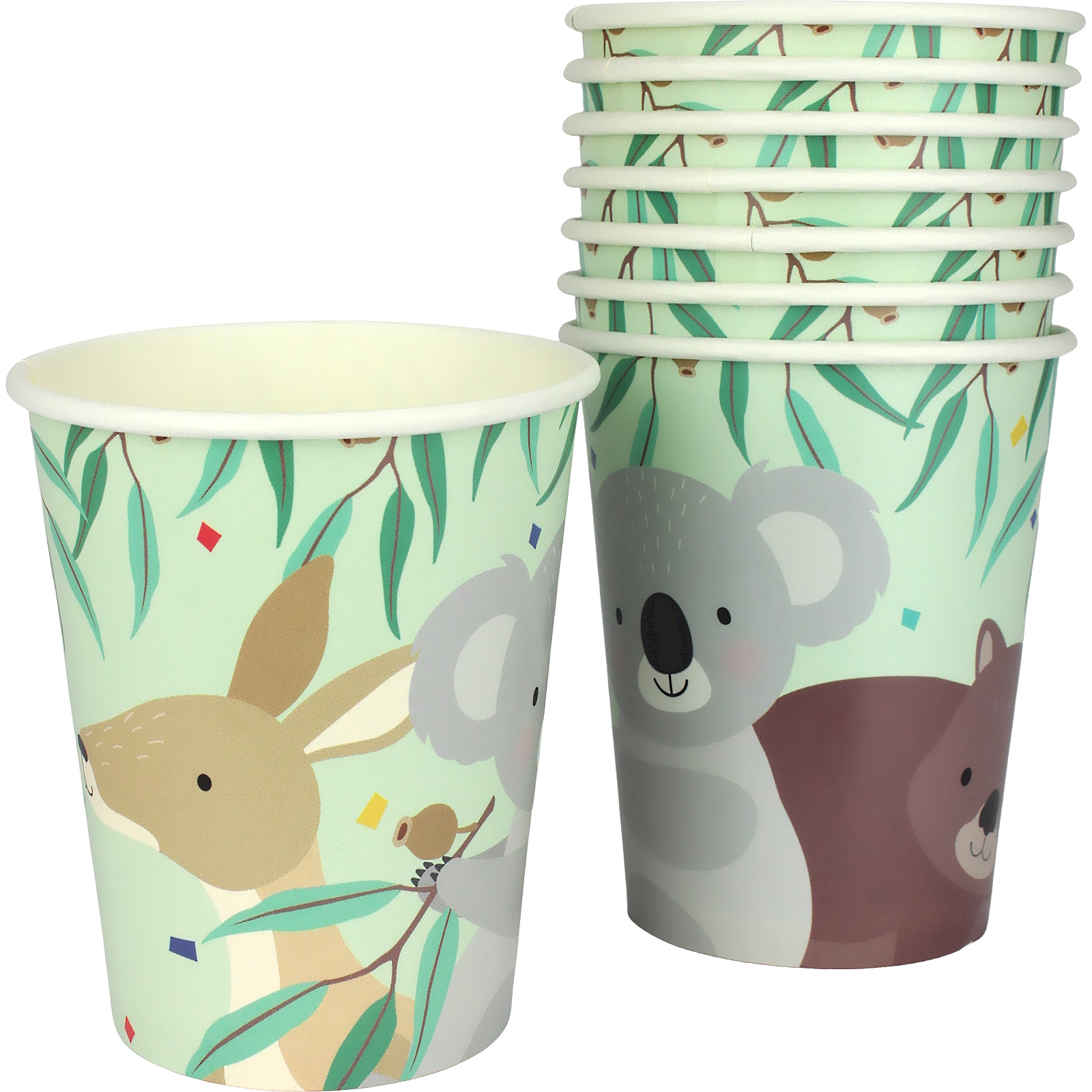 Australian Bush Buddies Paper Cups (Pack of 8)