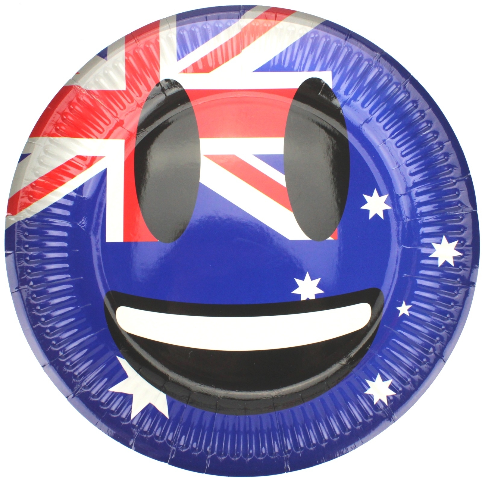 Aussie Emoticon Large Paper Plates (Pack of 10)