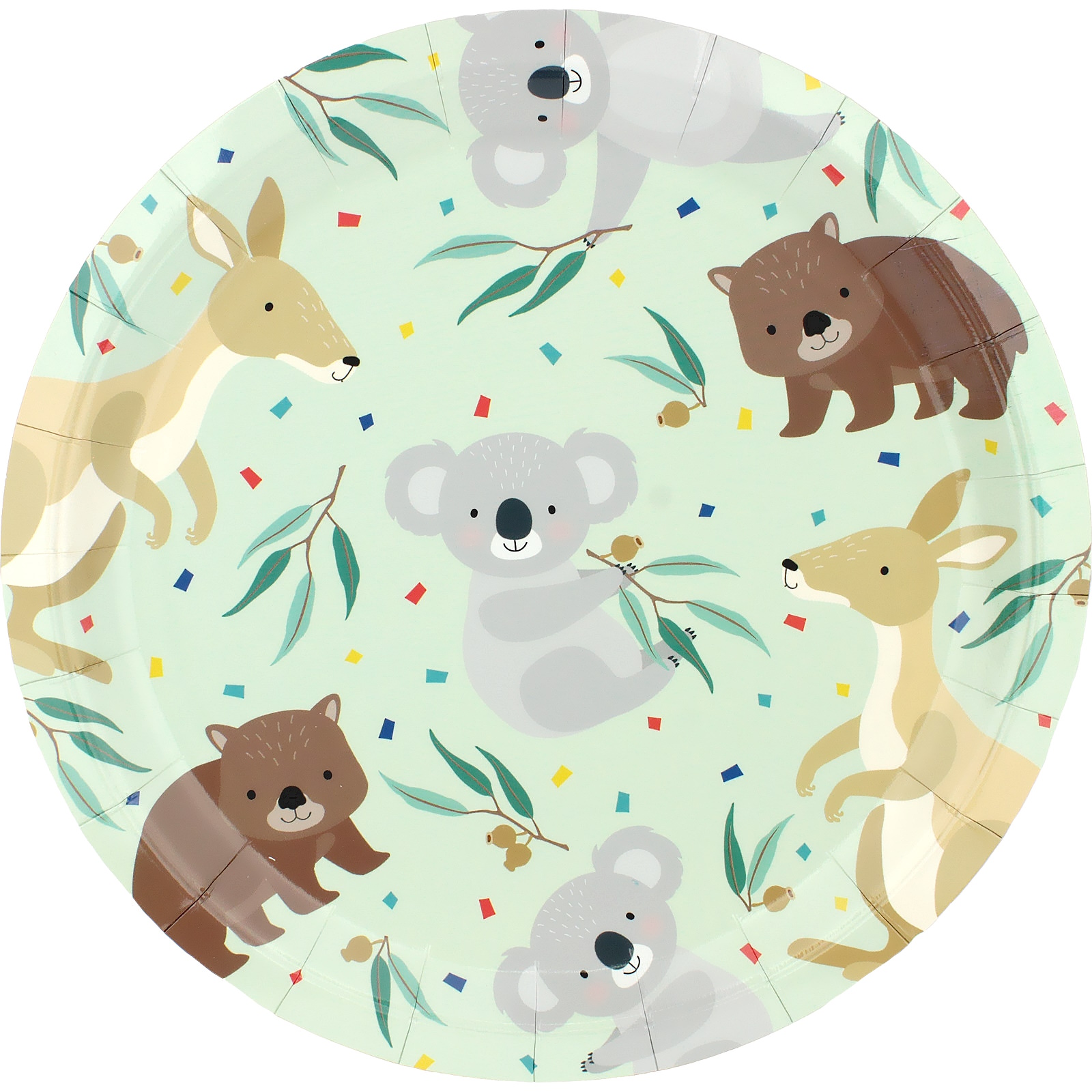 Australian Bush Buddies Large Paper Plates (Pack of 8) 