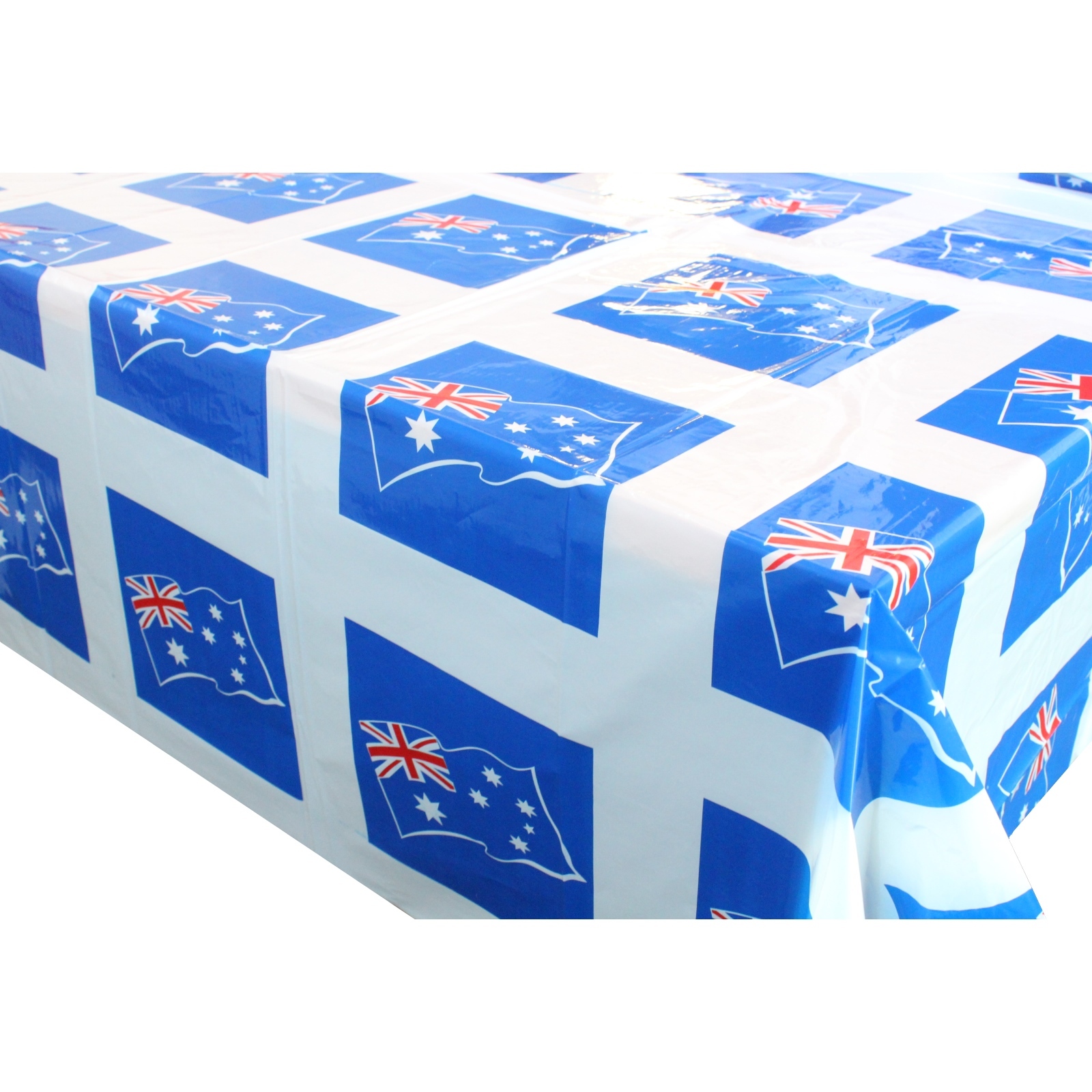 Aussie Flags Plastic Tablecloth