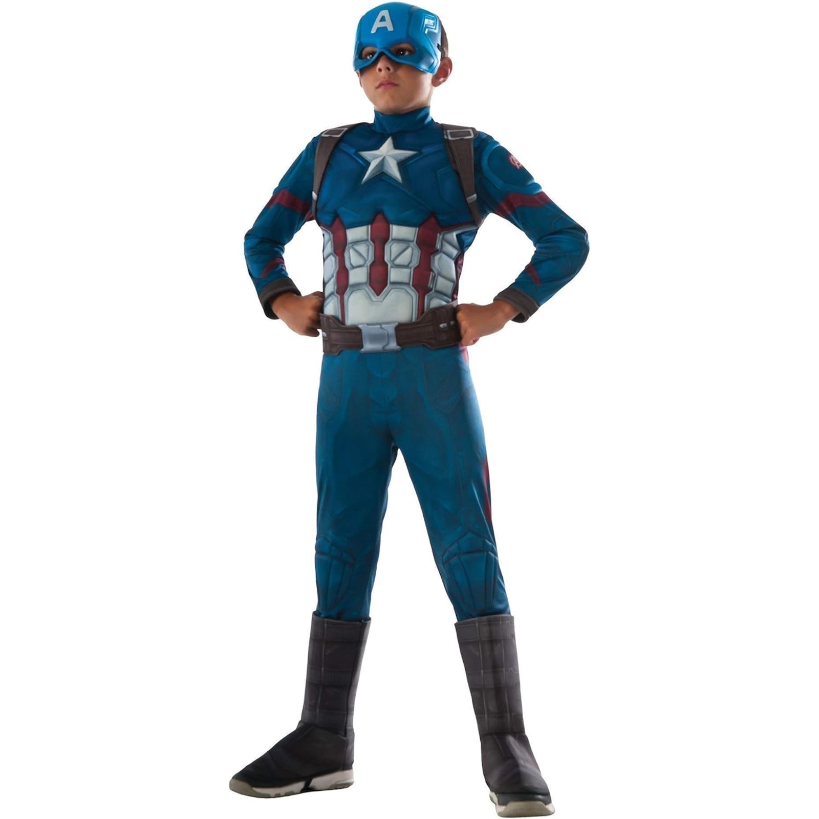 Captain America Muscle Chest Deluxe Child Costume Small