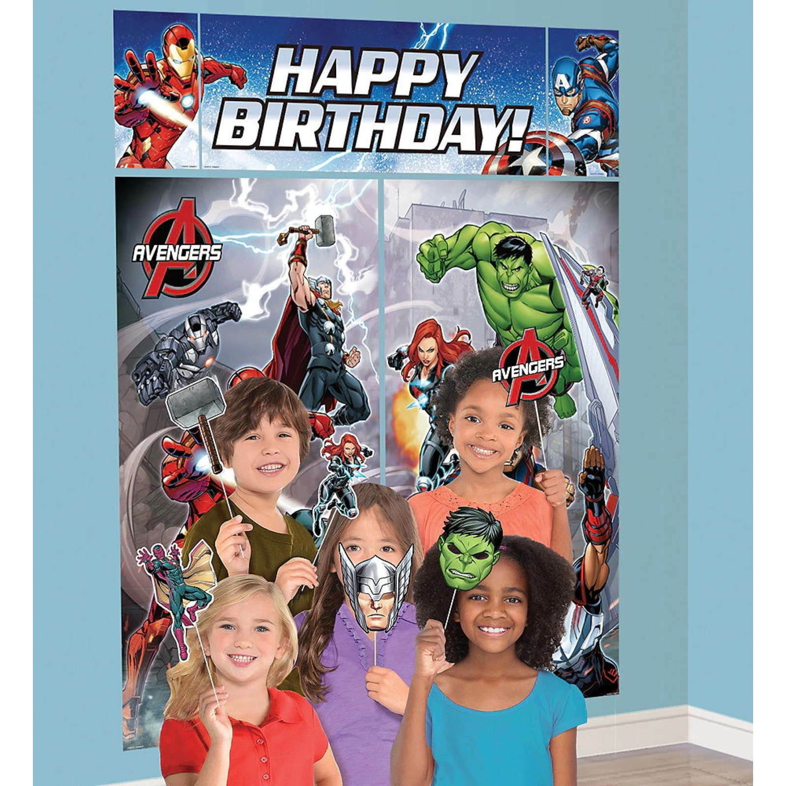 Avengers Scene Setter With Photo Props