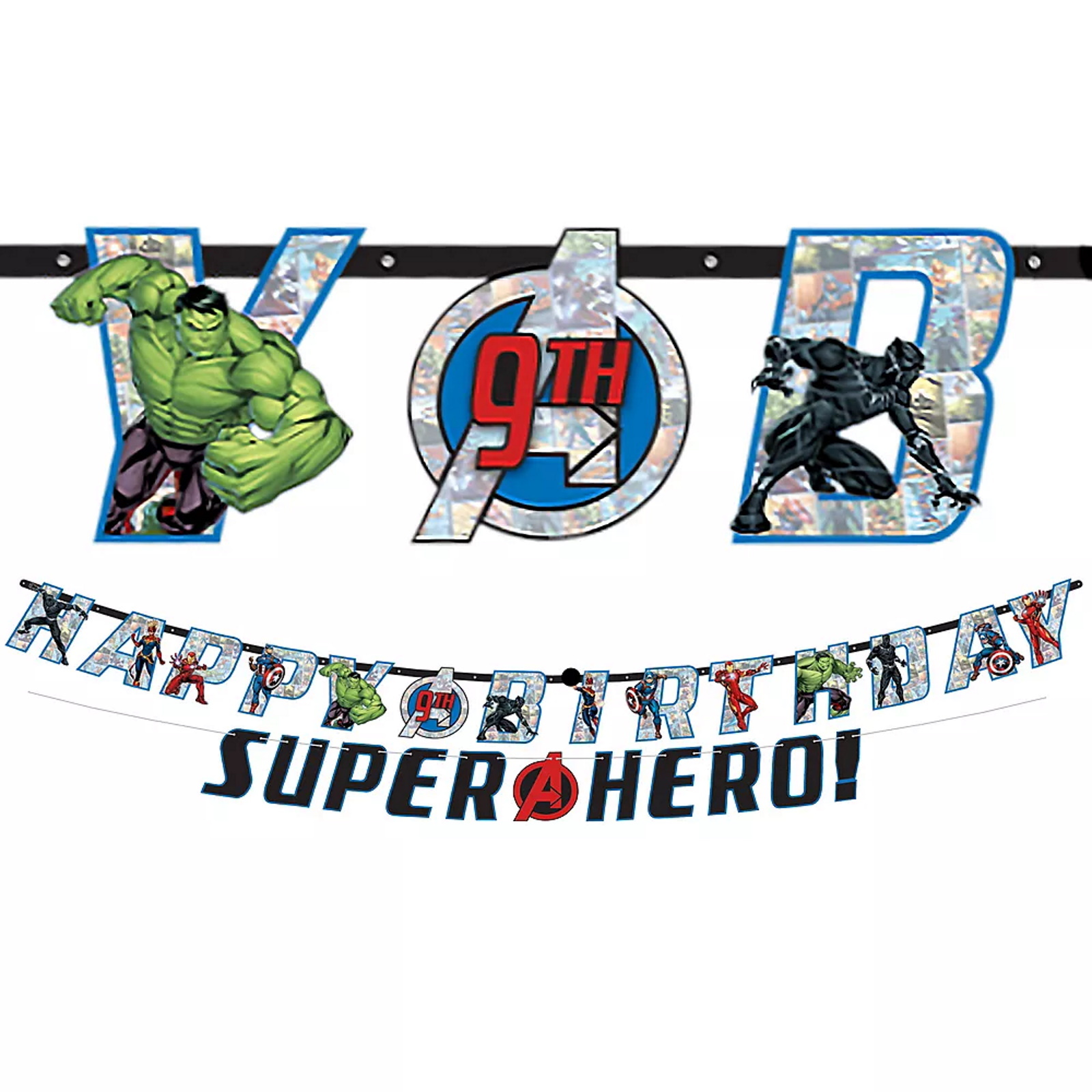 Avengers Marvel Powers Unite Jumbo Add an Age Banner Kit