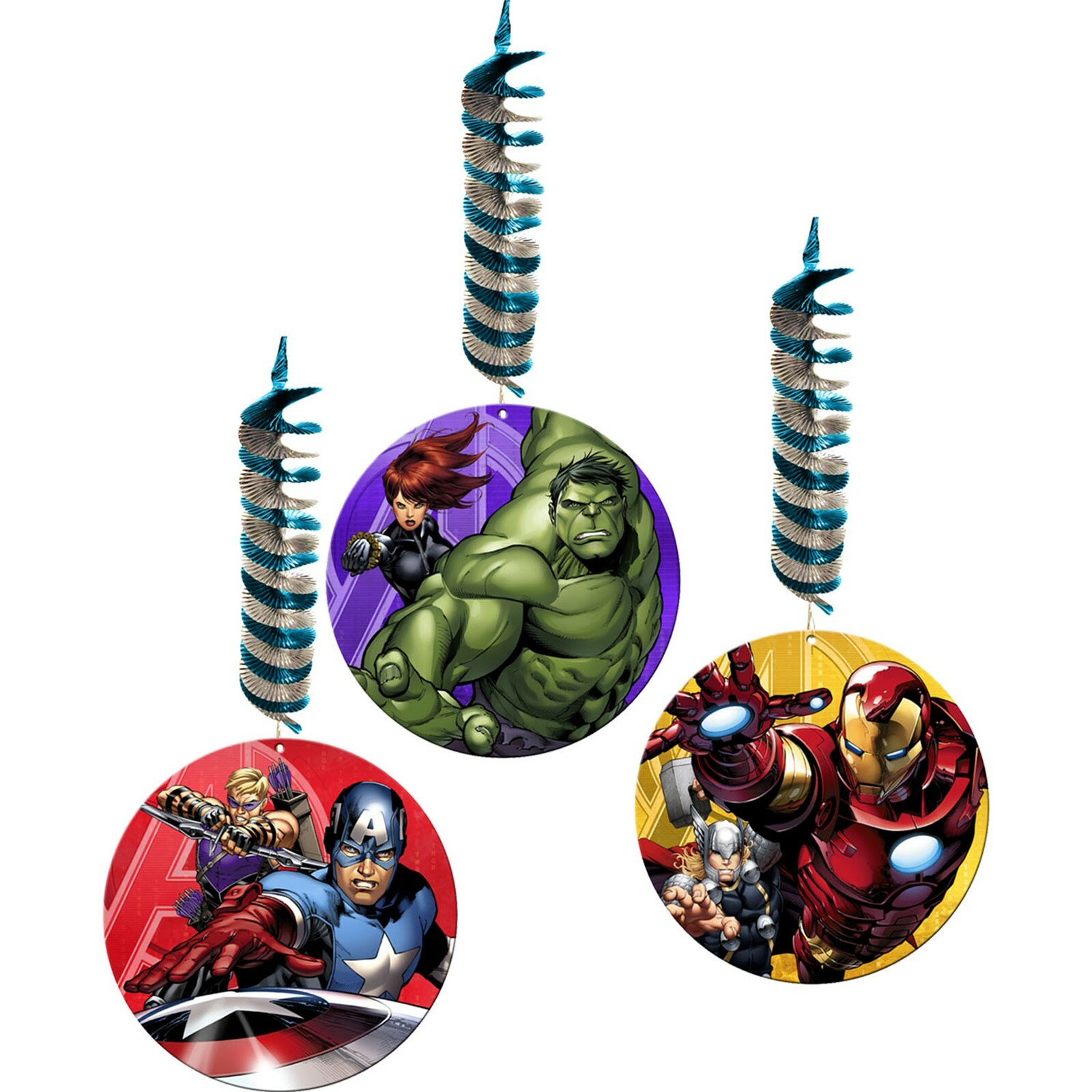Avengers Assemble Dangling Decorations (Pack of 3)