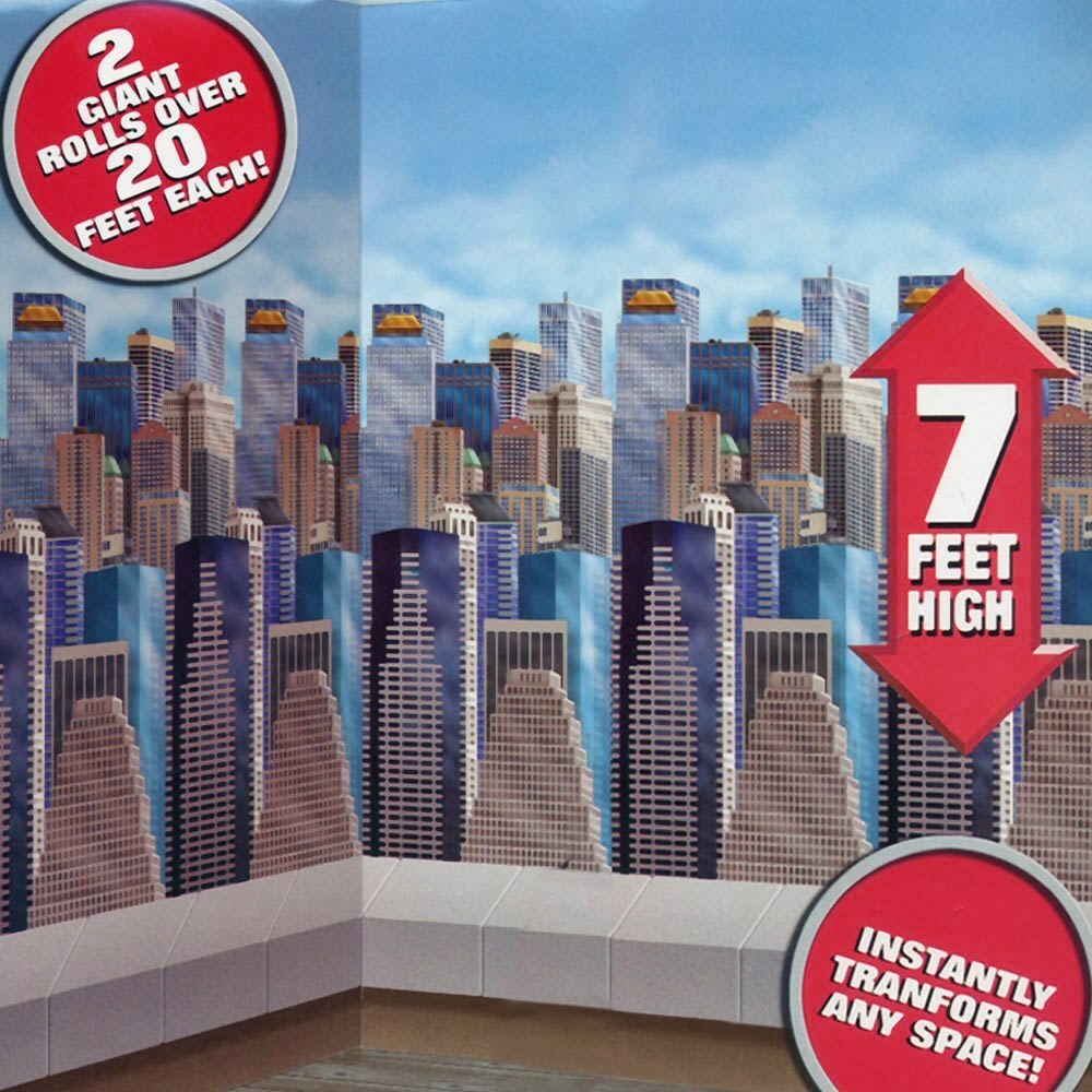 Marvel Heroes Cityscape Backdrop
