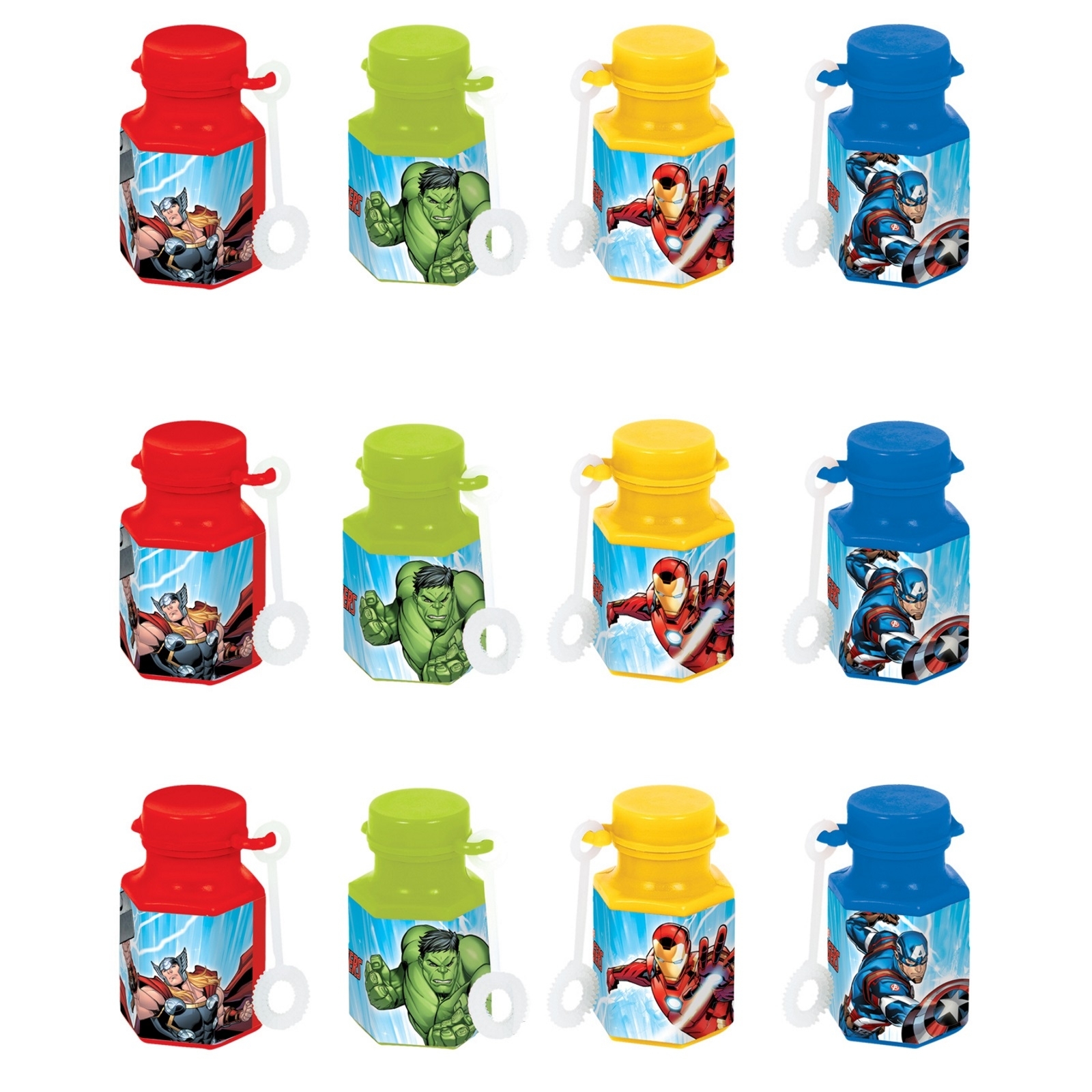 Avengers Epic Mini Bubble Bottles (Pack of 12)