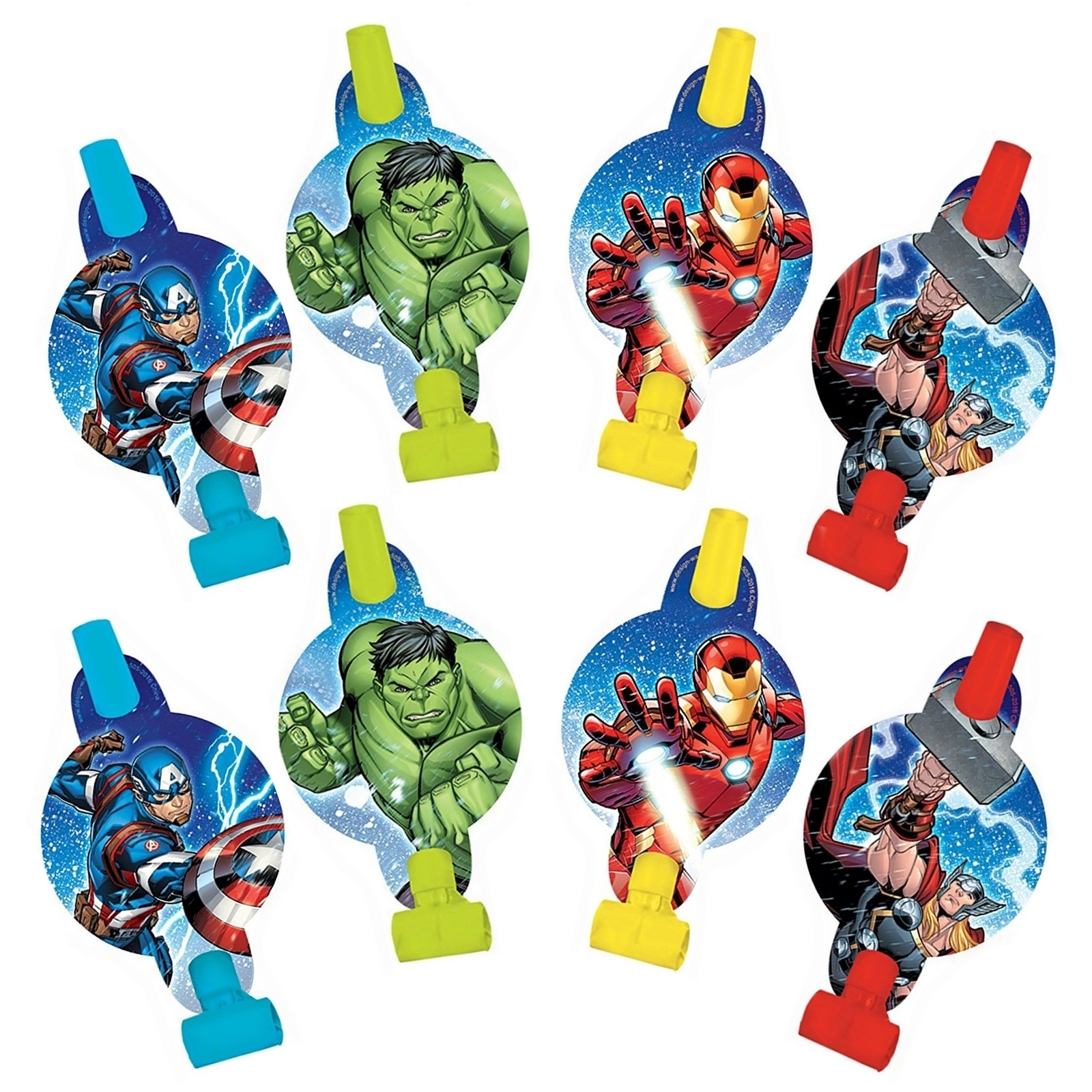 Avengers Epic Party Blowers (Pack of 8)