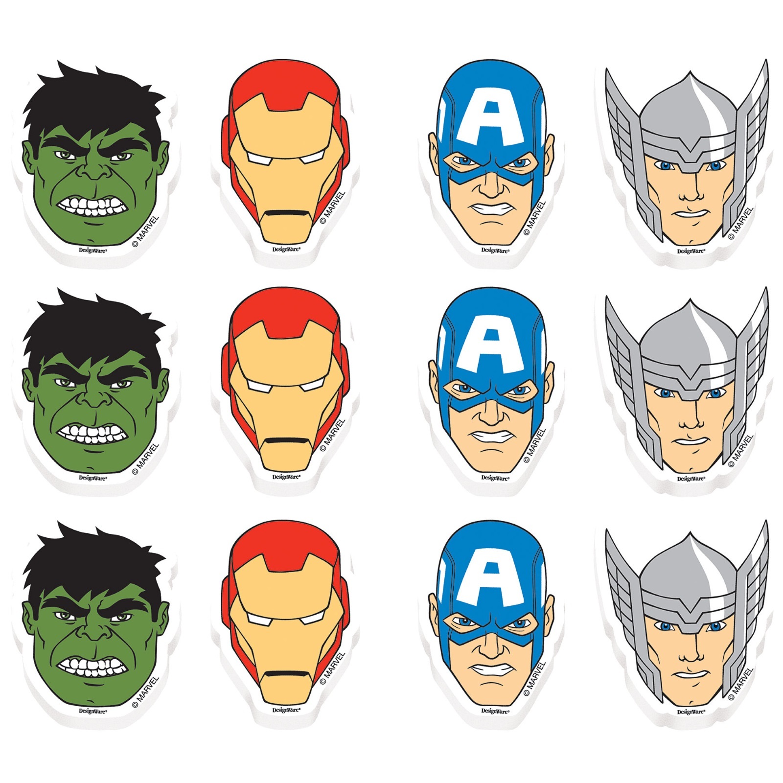 Avengers Assemble Mini Erasers (Pack of 12)