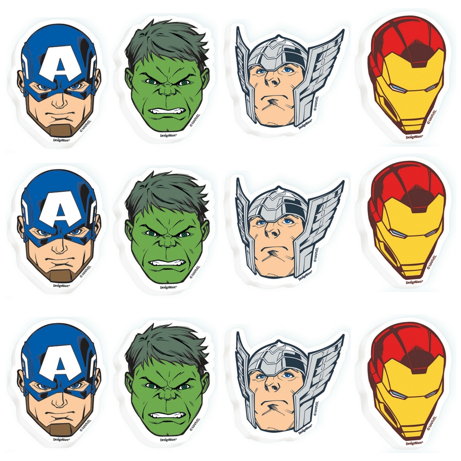 Avengers Epic Erasers (Pack of 12)