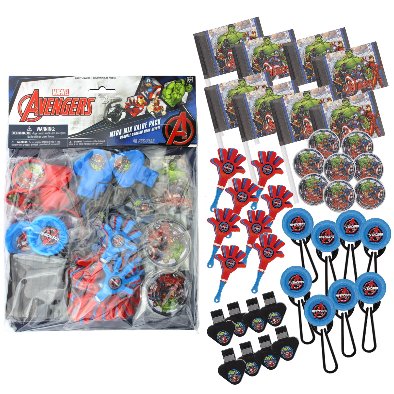 Avengers Marvel Powers Unite Mega Value Favour Pack (48 Pieces)