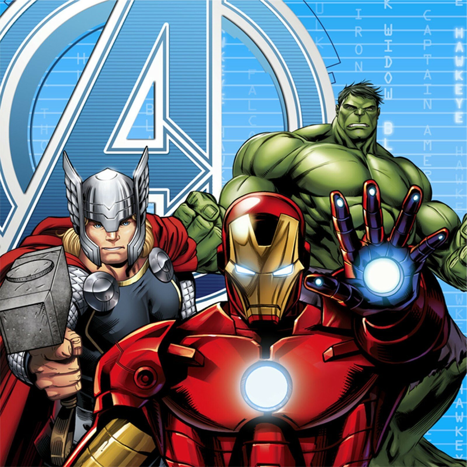 Avengers Assemble Large Napkins / Serviettes (Pack of 16)