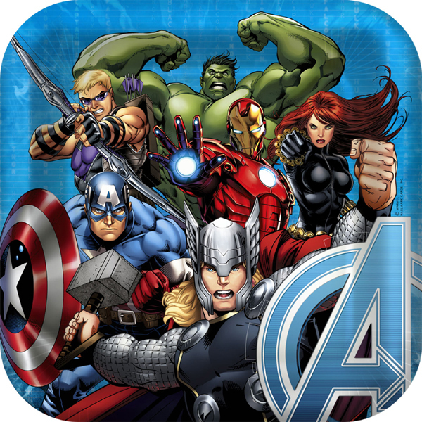 Avengers Assemble Large Paper Plates (Pack of 8)