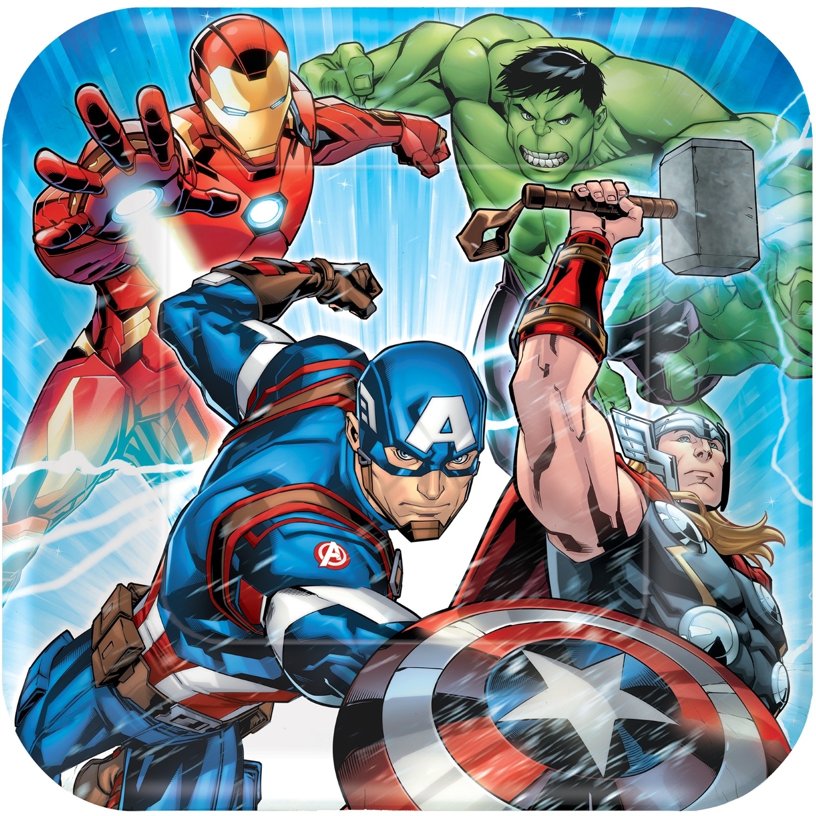 Avengers Epic Large Paper Plates (Pack of 8)
