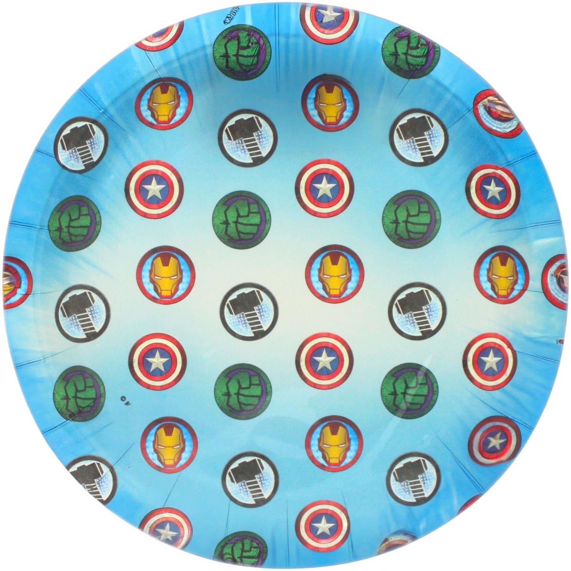 Marvel Avengers Superhero Large Paper Plates (Pack of 8)