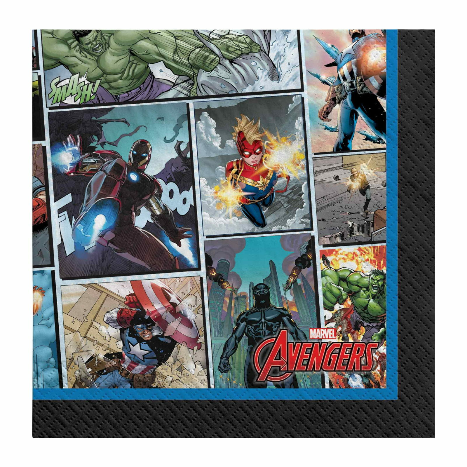 Marvel Avengers Powers Unite Small Napkins / Serviettes (Pack of 16)