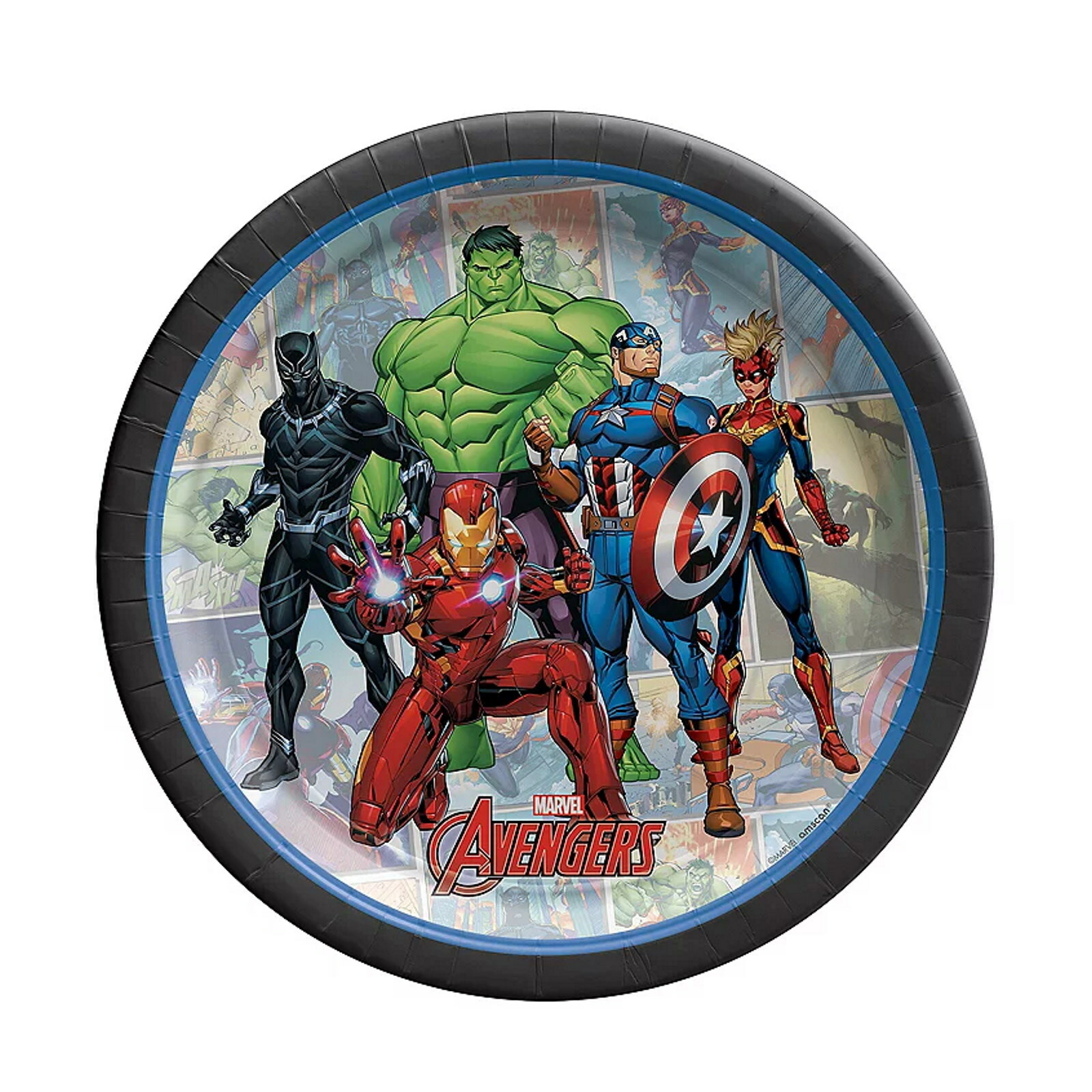 Marvel Avengers Powers Unite Small Paper Plates (Pack of 8)