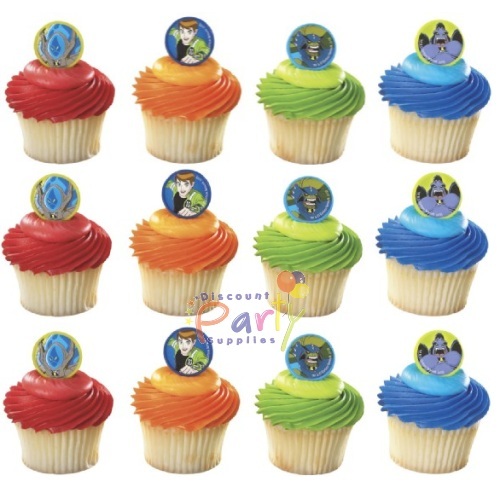 Ben 10 Cupcake Rings (Pack of 12)