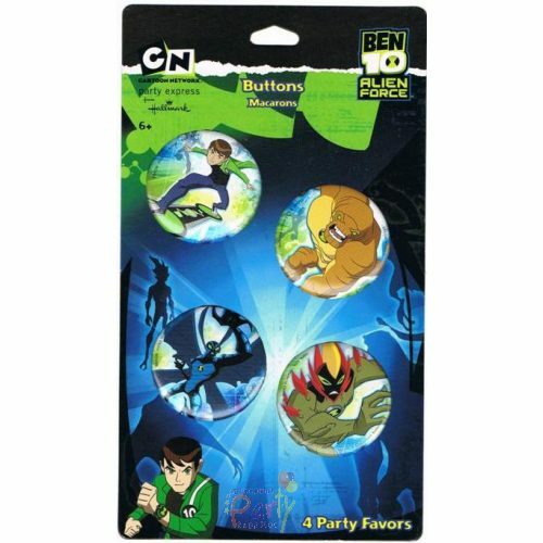 Ben 10 Alien Force Mini Buttons (Pack of 4)